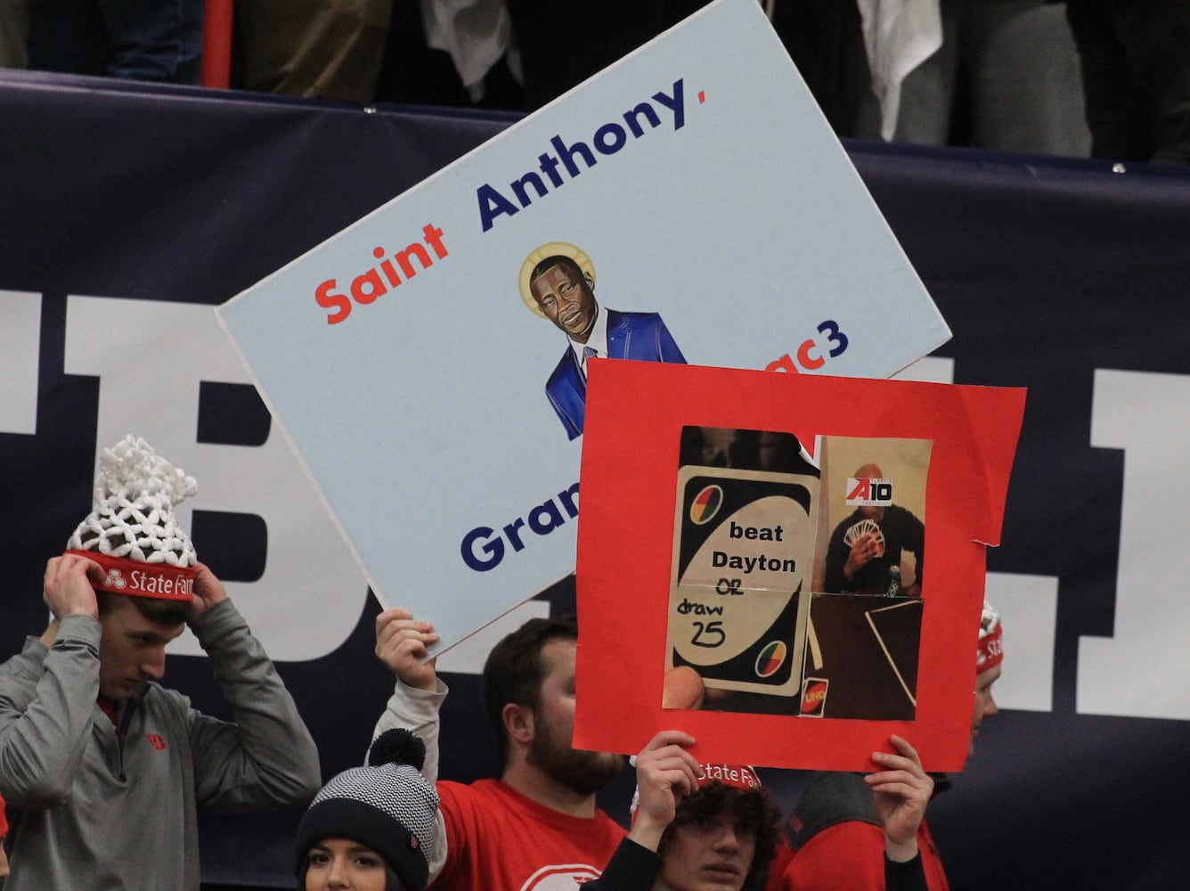 Photos: Signs at ESPN Gameday at Dayton