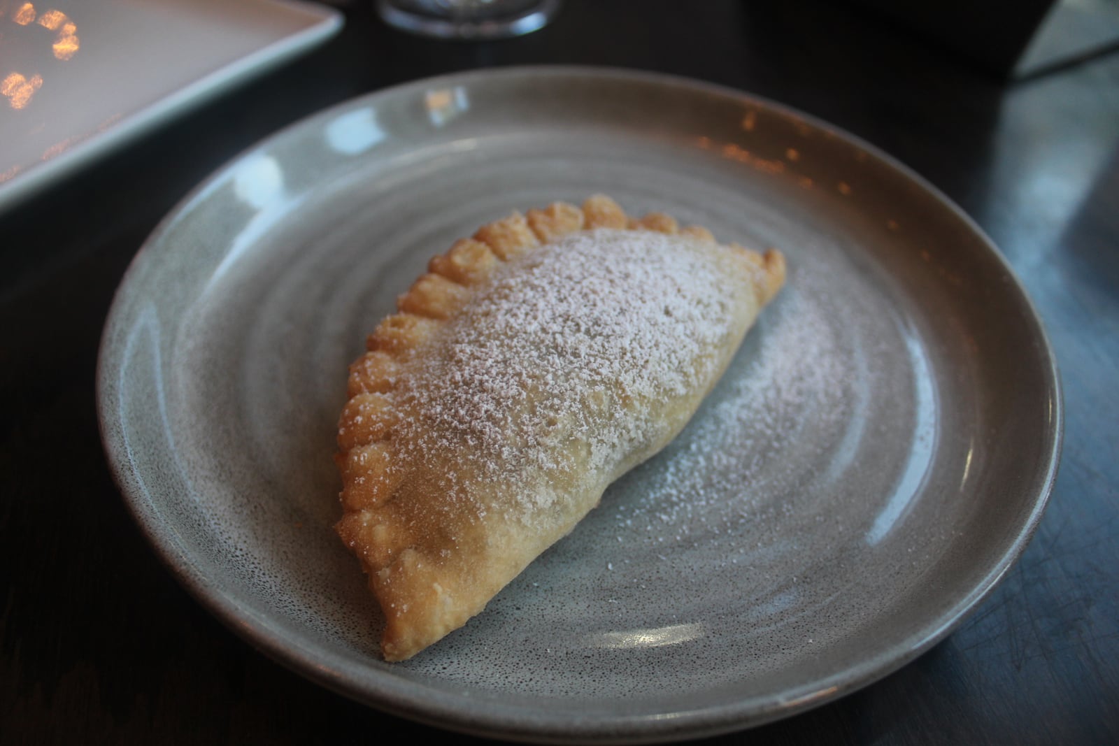 Salar Restaurant and Lounge's famous beef empanada. AMELIA ROBINSON/STAFF