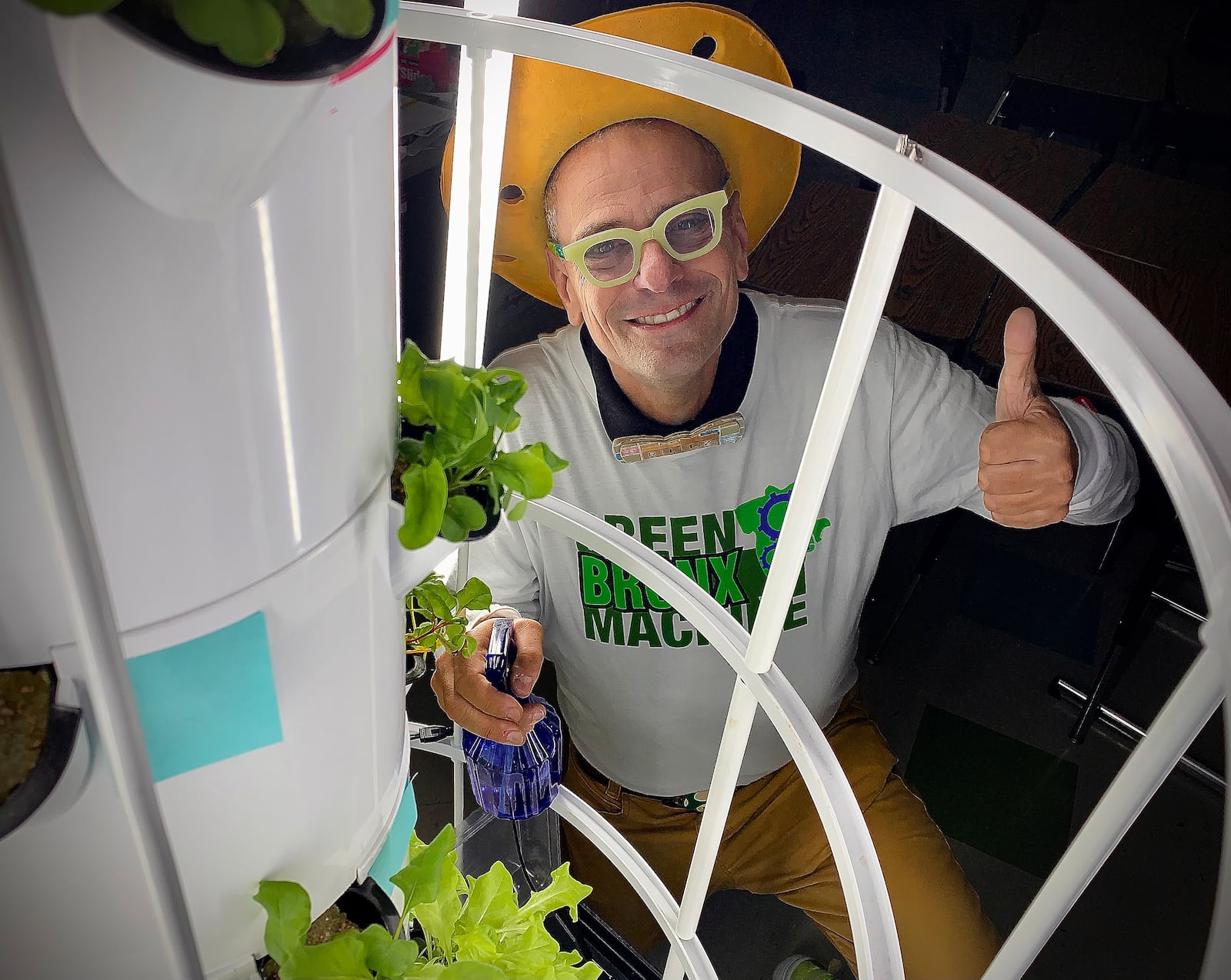 Green Bronx Machine founder Stephen Ritz visited the Trotwood-Madison School District Thursday Sept. 15, 2022 to share a presentation on the program and tour Westbrooke Village Elementary. MARSHALL GORBY\STAFF