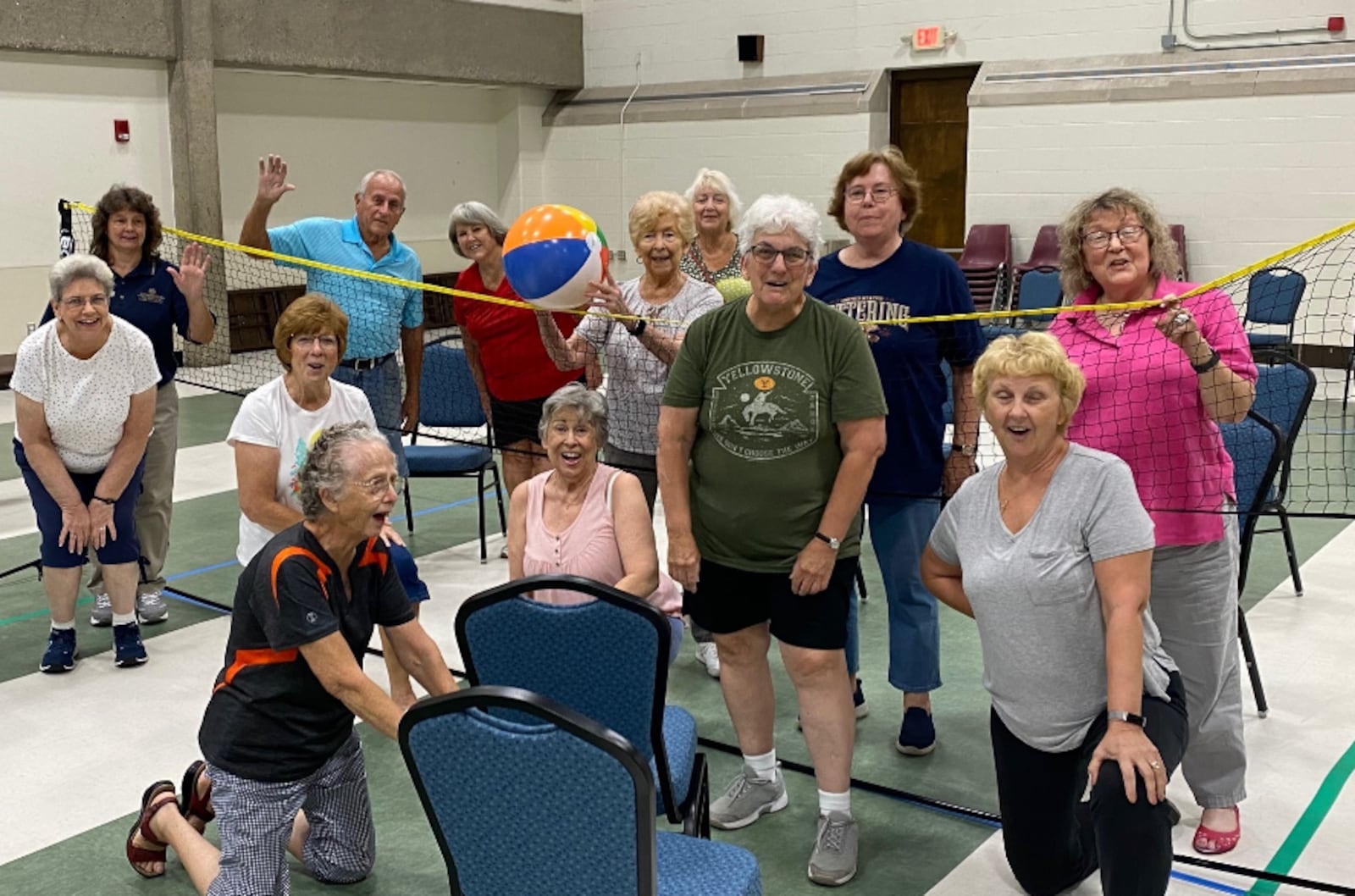 Staying active is a great way for seniors to expand their social circle. The Lathrem Senior Center activities include volleyball. CONTRIBUTED