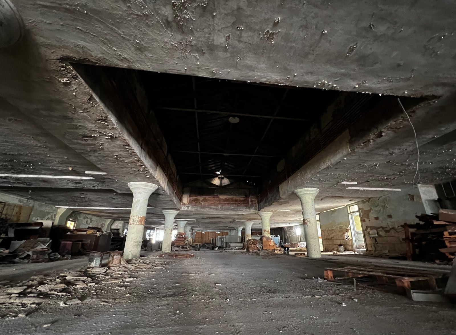 The ballroom. Hunting for ghosts at Dayton's Spaghetti Warehouse, 2024. Credit: Paula Dytko