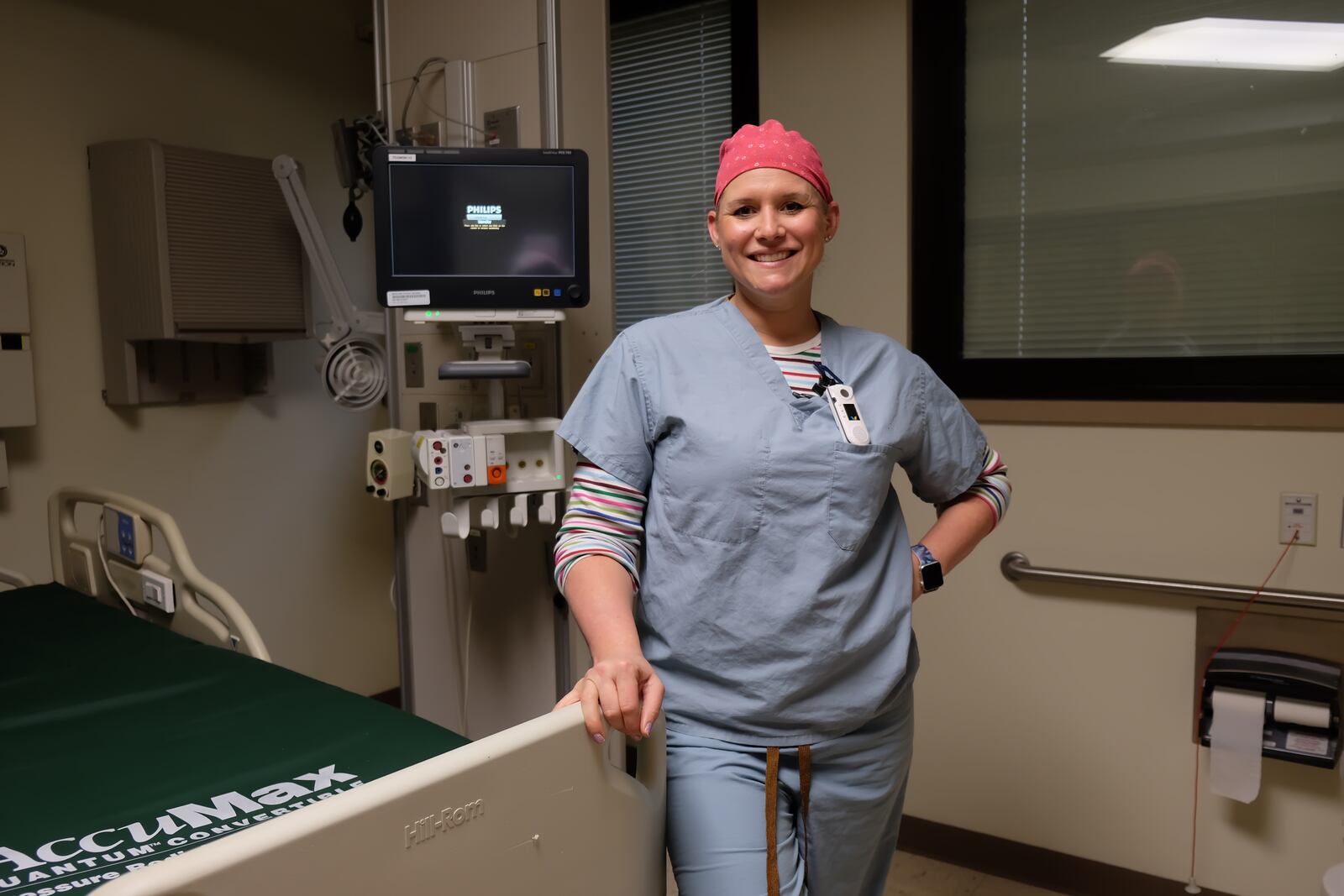 Kendra Grilliot works as a nurse at the Dayton VA. CONTRIBUTED