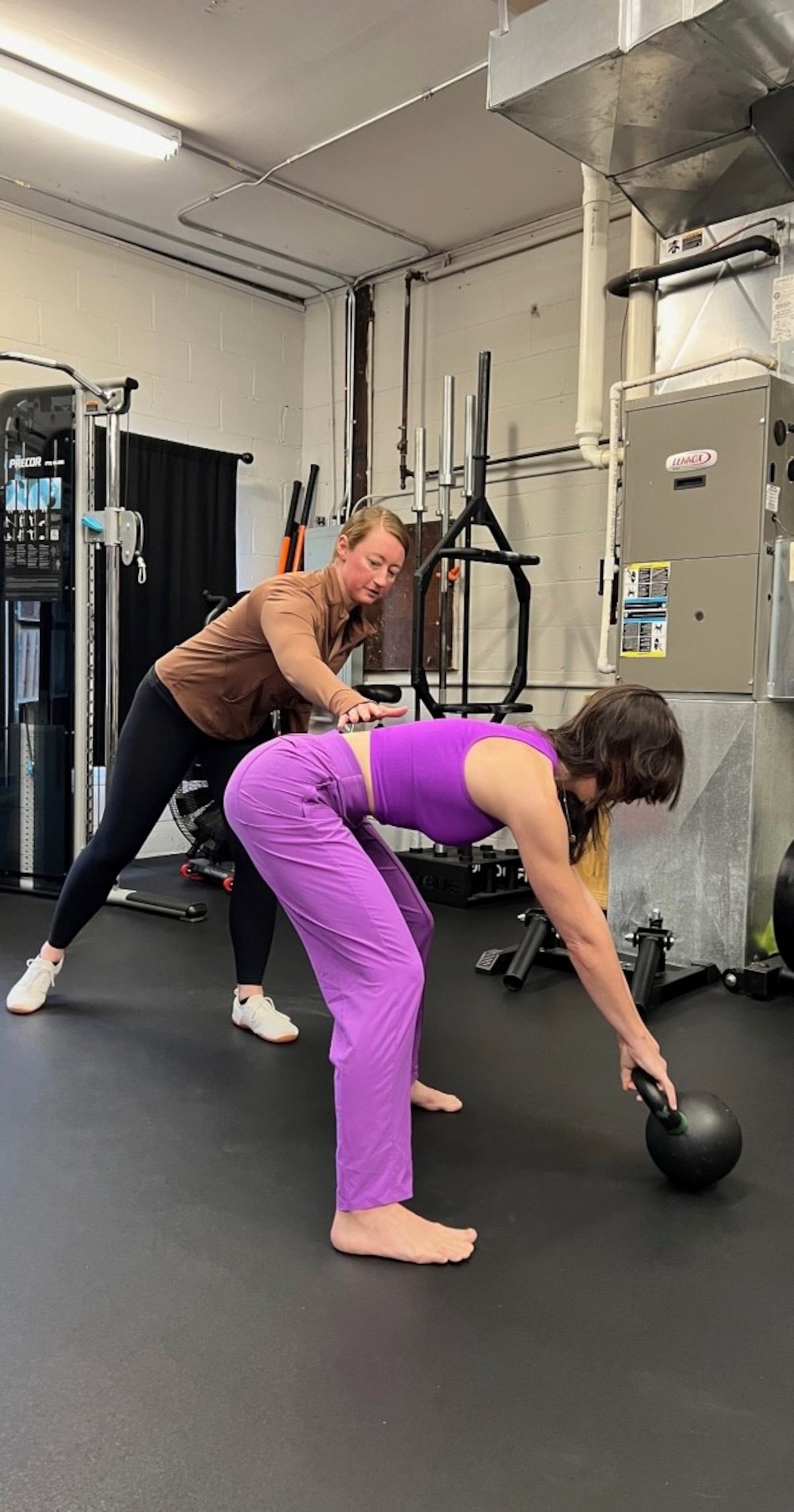 Jennifer Sydor stays in shape by working out with personal trainers at Present Tense Fitness in the Oregon District. Contributed