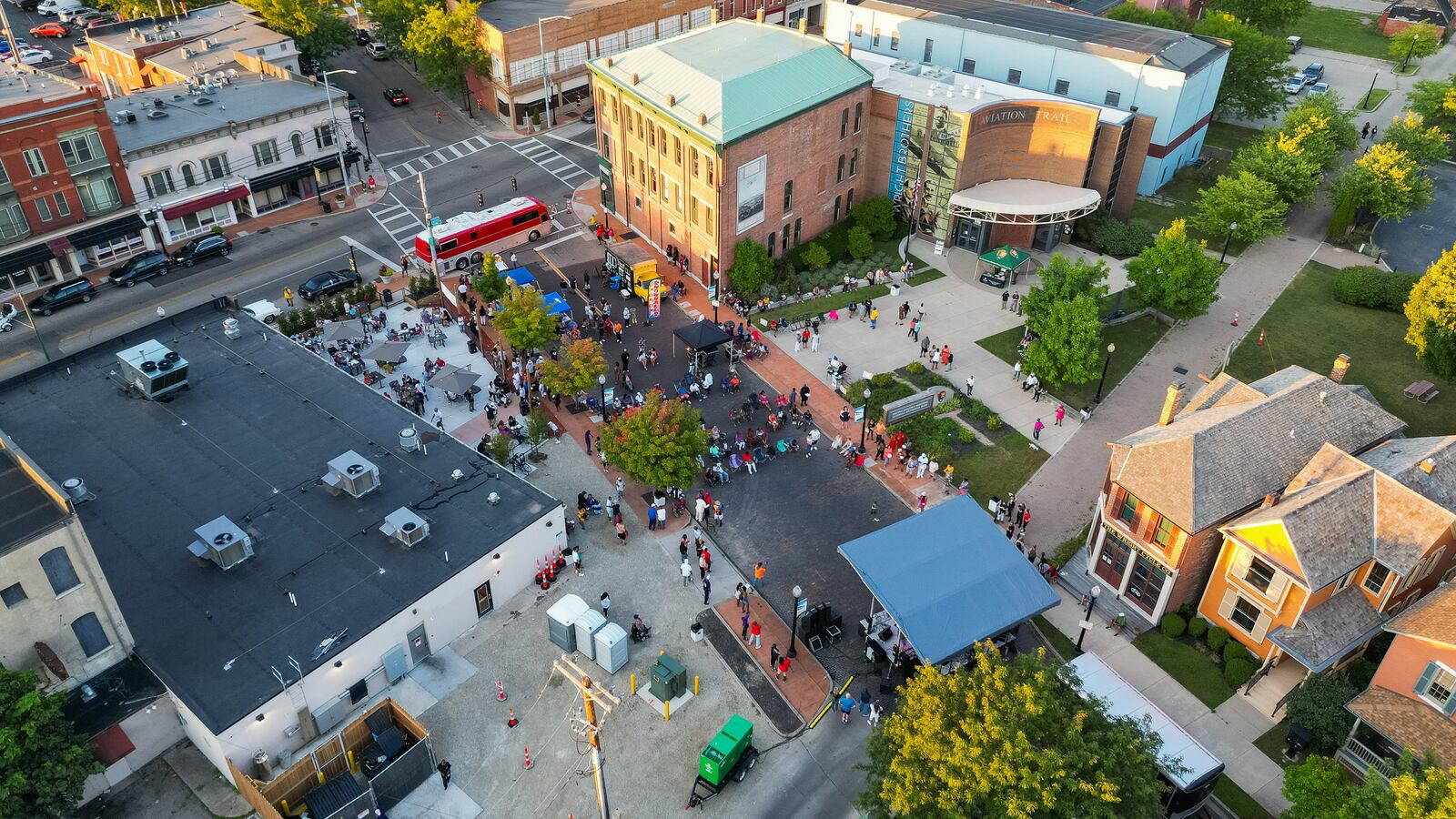 Dayton's new food hall, West Social Tap & Table, celebrated its opening by inviting the community to a block party on Tuesday, Aug. 23. The food hall opened at the end of July and features a bar and six other businesses (CONTRIBUTED PHOTO).