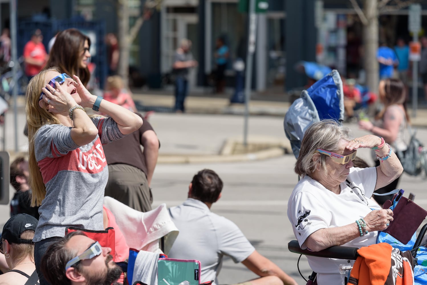 Eclipse on the Square total eclipse viewing party in Downtown Troy