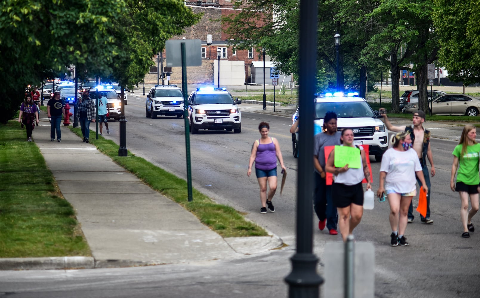 Crowd gathers for peaceful protest and march in Middletown