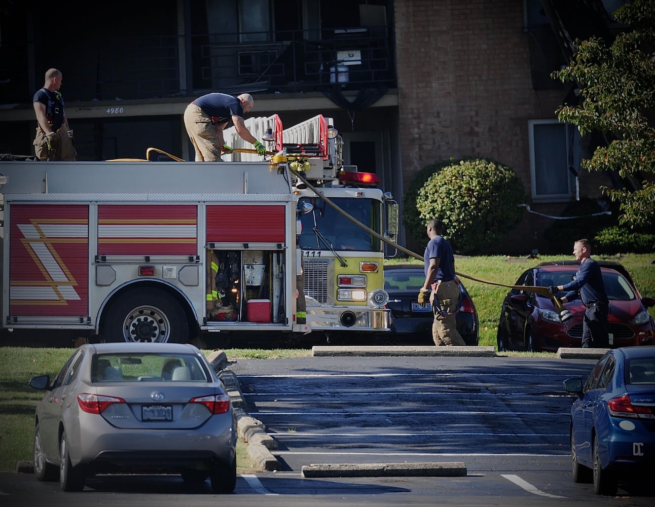 PHOTOS: Fire at Woodman Park Apartments