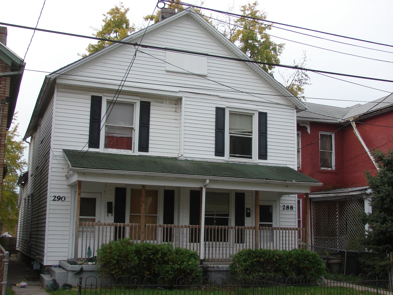 The duplex at 288 Air Street, Dayton, recently purchased by Dayton Children's Hospital. Montgomery County photo