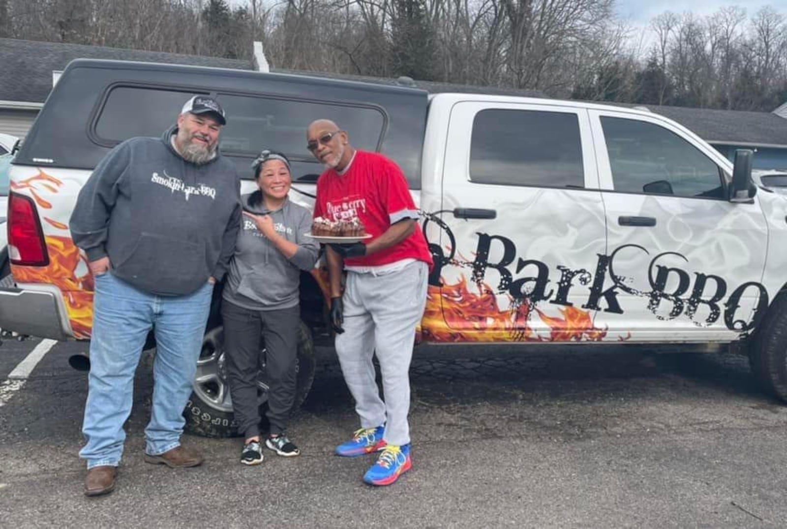 Denny Adkins, Kelley Andary and Tony Darden (left to right) are collaborating to bring Blue Berry Cafe customers two unique specials on Mondays until mid-August.