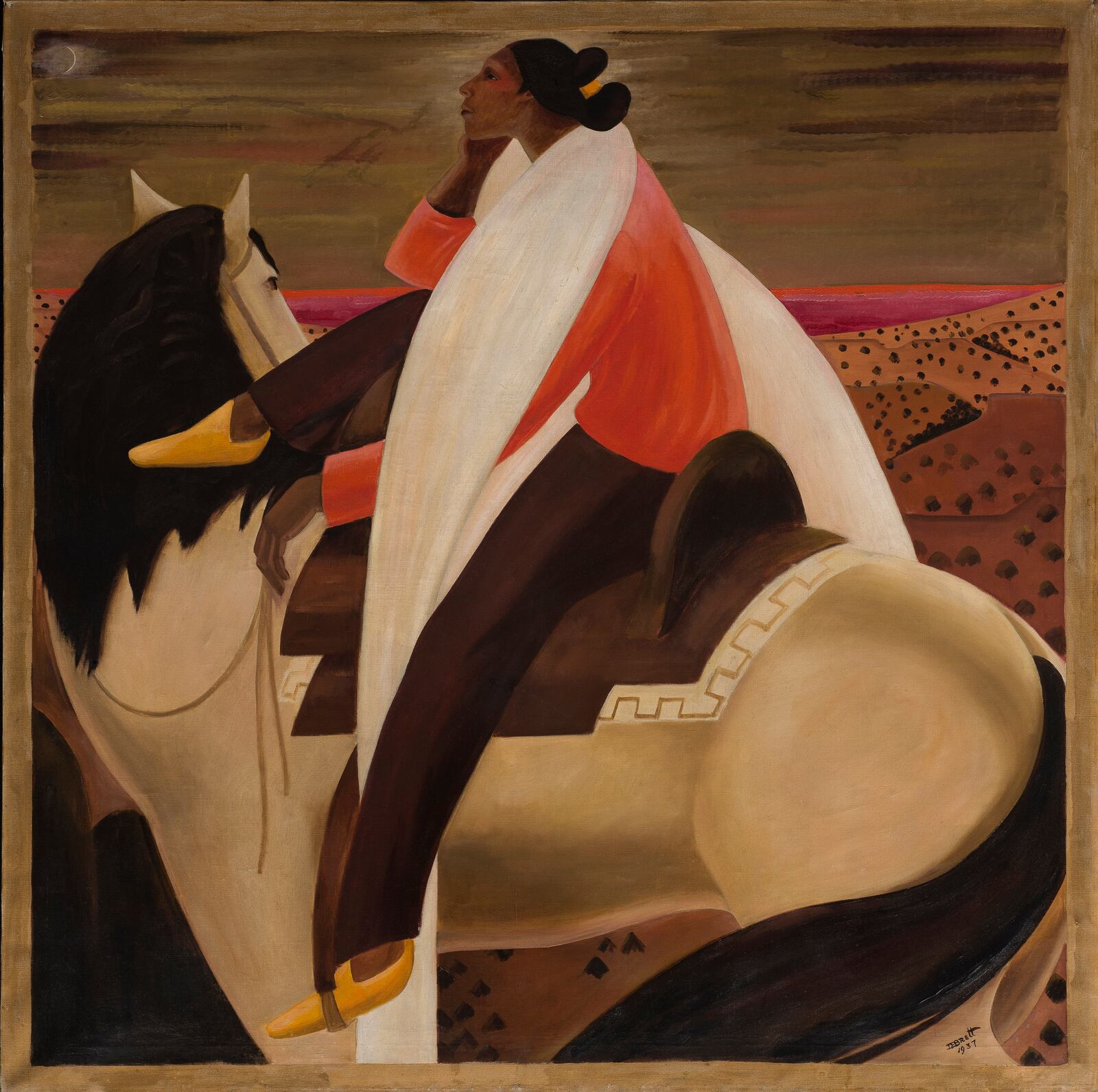 Dorothy Brett's "Desert Indian'' is featured in DAI exhibit focused on the American West. PHOTO COURTESY THE TIA COLLECTION