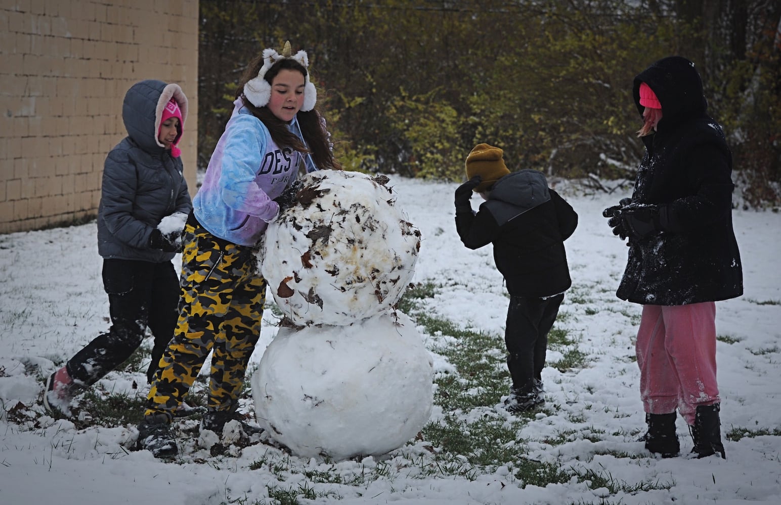 first snowman on of the year