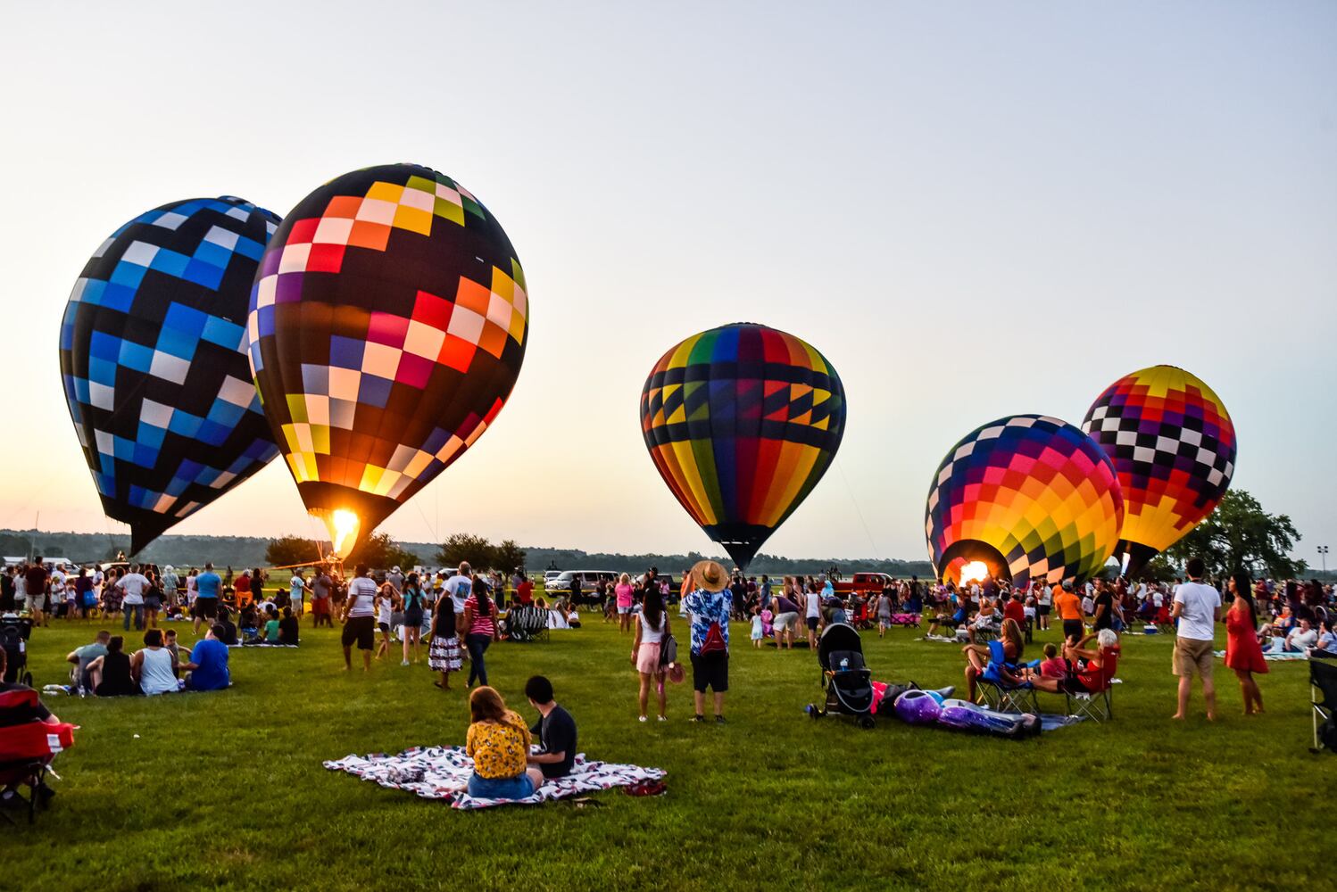 Ohio Challenge balloon glow and fireworks