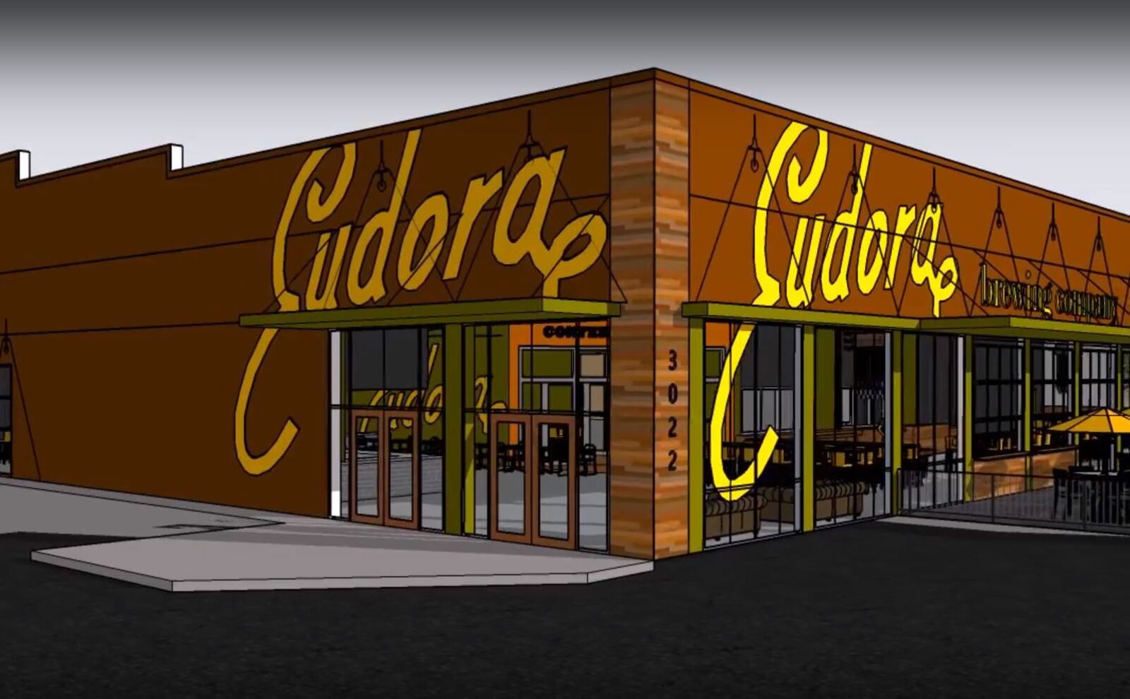 An artist's rendering of the new Eudora Brewing Company proposed for 3022 Wilmington Pike in Kettering. SUBMITTED