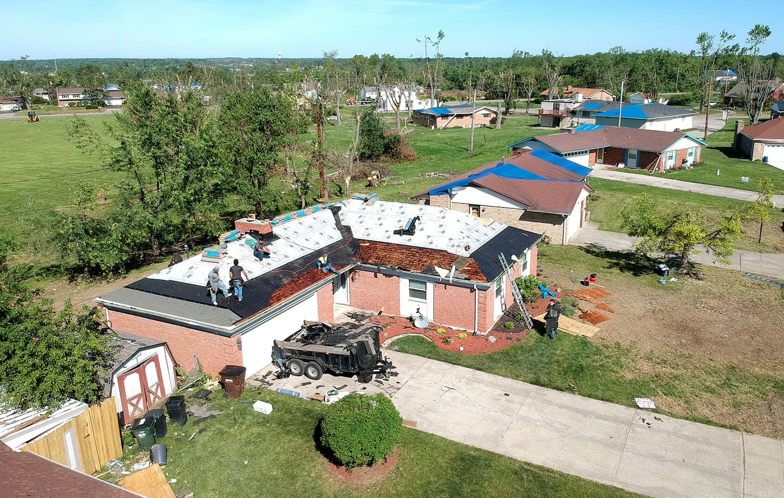 PHOTOS: What Trotwood neighborhood looks like 2 weeks after tornado