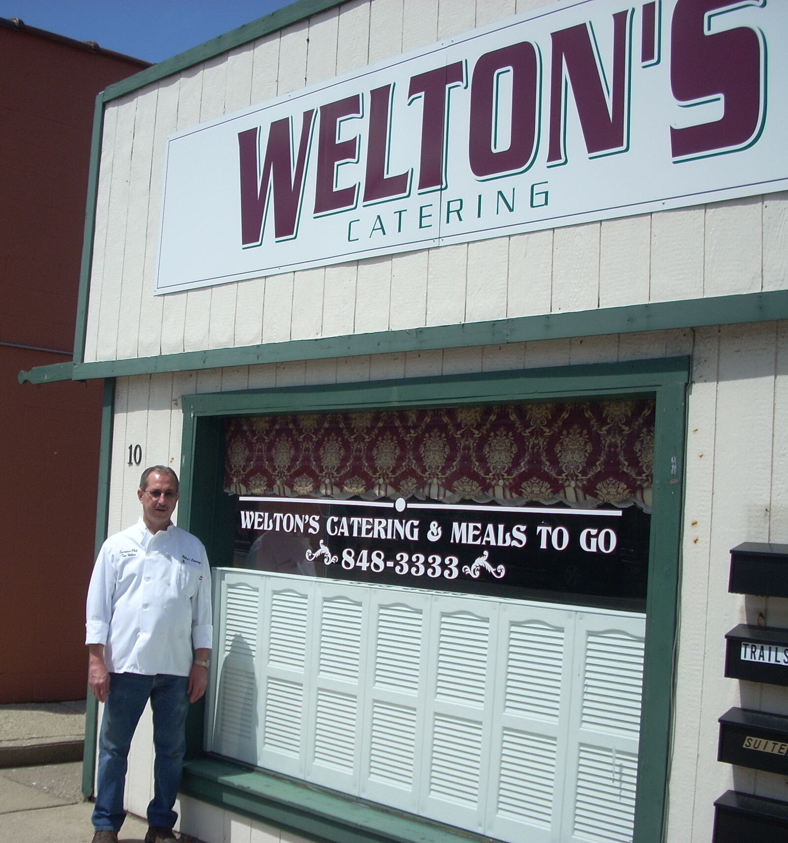 Tom Welton, executive chef of Welton's Catering in Bellbrook, is now offering dinner meals to go. The shop is at 10 W. Franklin St. in Bellbrook. Staff photo by Jeremy P. Kelley