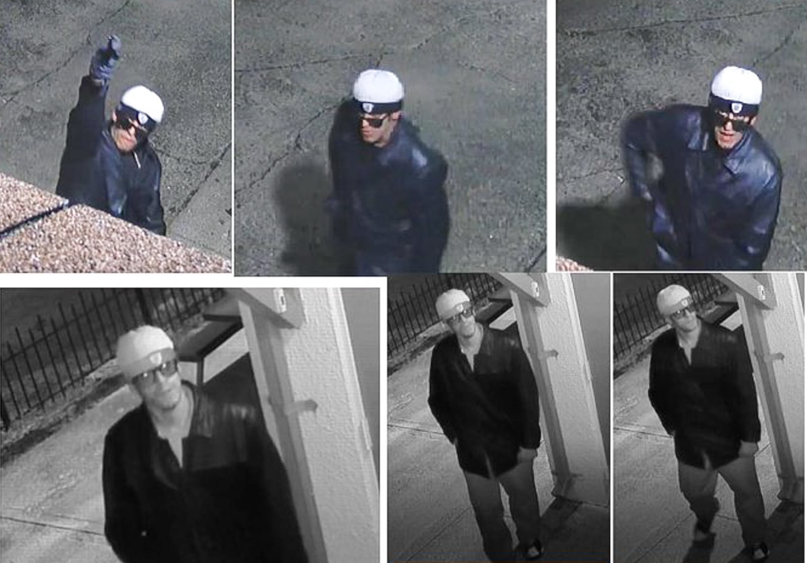 Police are looking for a suspect caught on surveillance cameras vandalizing the Islamic Society of Greater Dayton's Al-Rahman Mosque on Feb. 28. SUBMITTED