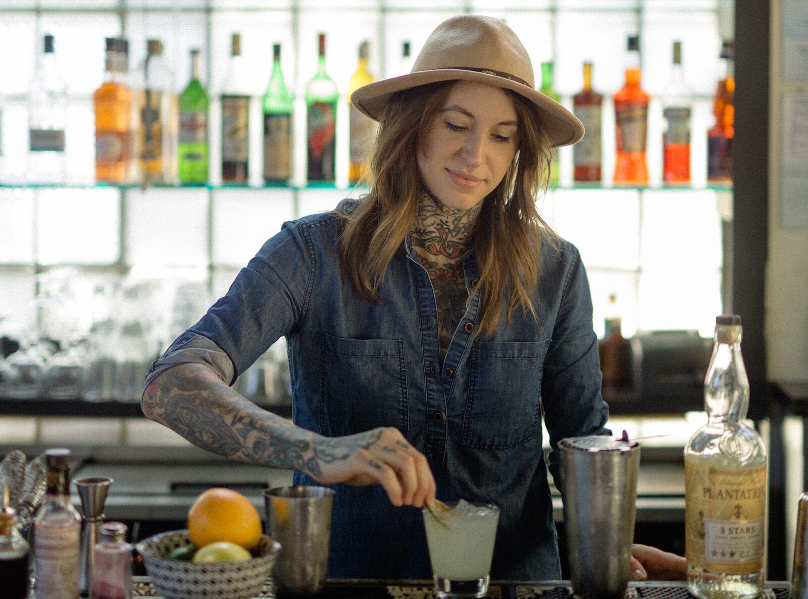 Callie Young, bar manager at Corner Kitchen restaurant in Dayton's Oregon District.