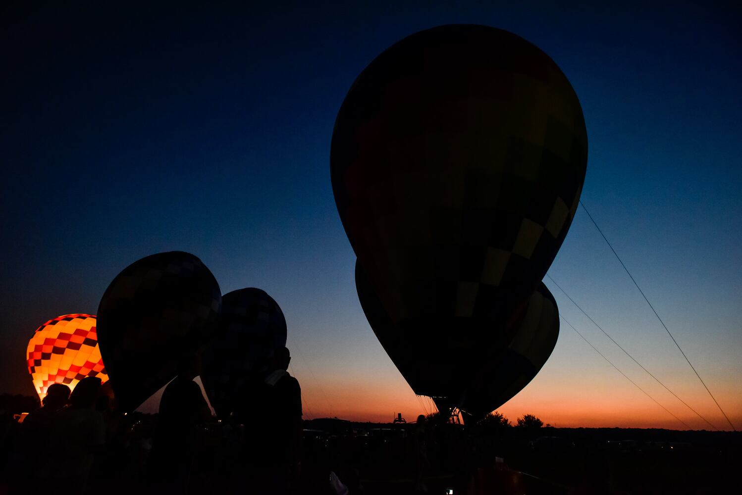 Ohio Challenge balloon glow and fireworks