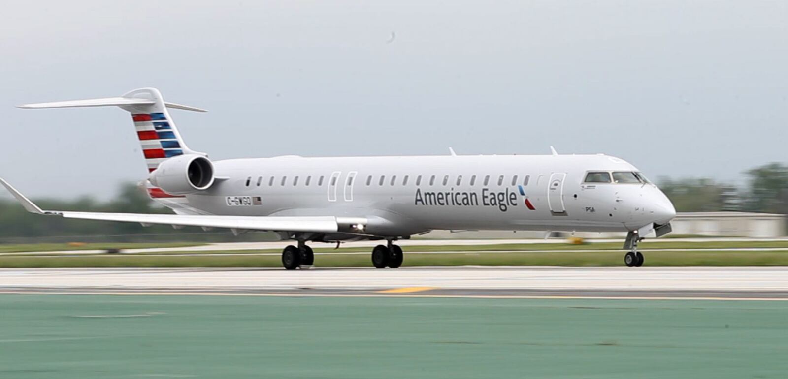 Dayton based PSA Airlines took delivery of its first Bombardier CRJ900 in 2014 at the Dayton International Airport. The jet featured 76 seats, 12 of them are business class. TY GREENLEES / STAFF