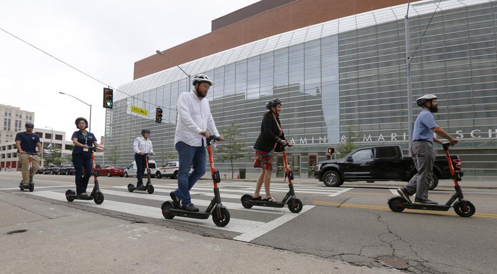 Greater Dayton RTA held a launch party to introduce scooters to the city of Dayton last year. STAFF