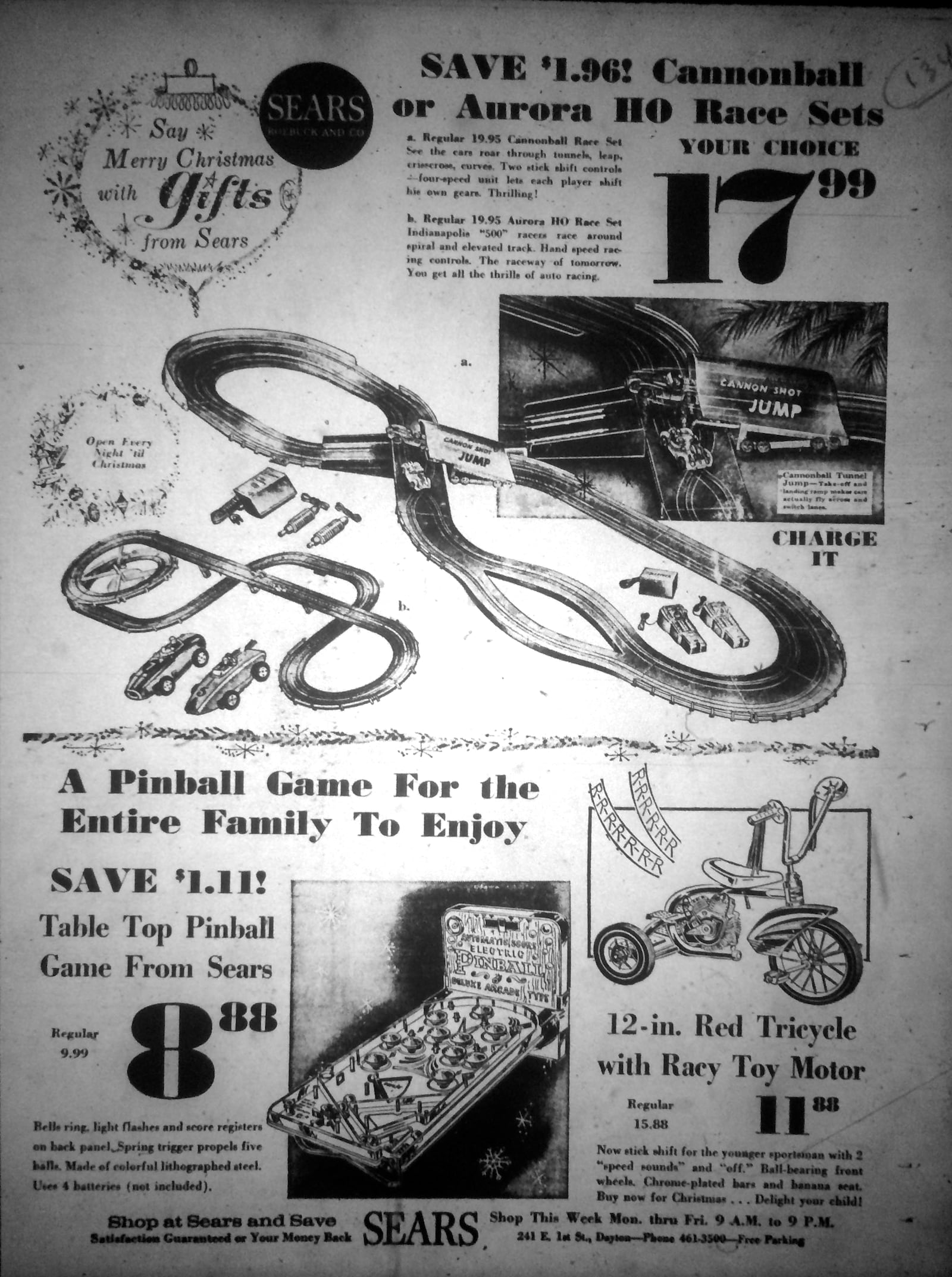 Sears advertised a variety of toys for the Christmas season in 1965. DAYTON DAILY NEWS