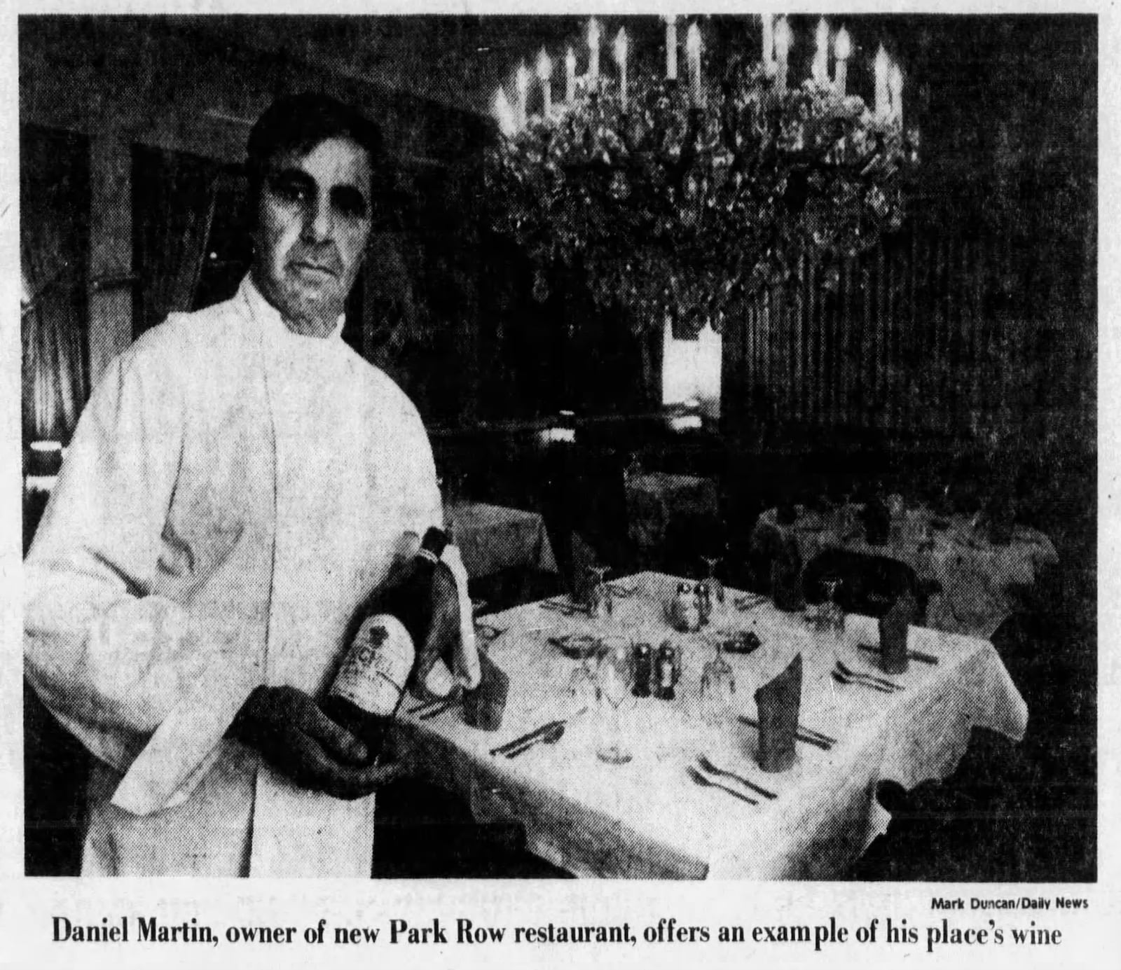 Pictured is Daniel Martin, one of the owners of the Park Row restaurant located at 969 Patterson Road.