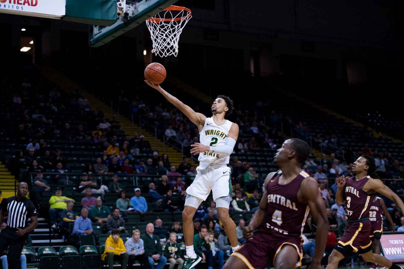 Wright State freshman Tanner Holden scored a team-high 21 points in his collegiate debut against Central State on Tuesday, Nov. 5, at the Nutter Center. Joseph Craven/WRIGHT STATE ATHLETICS