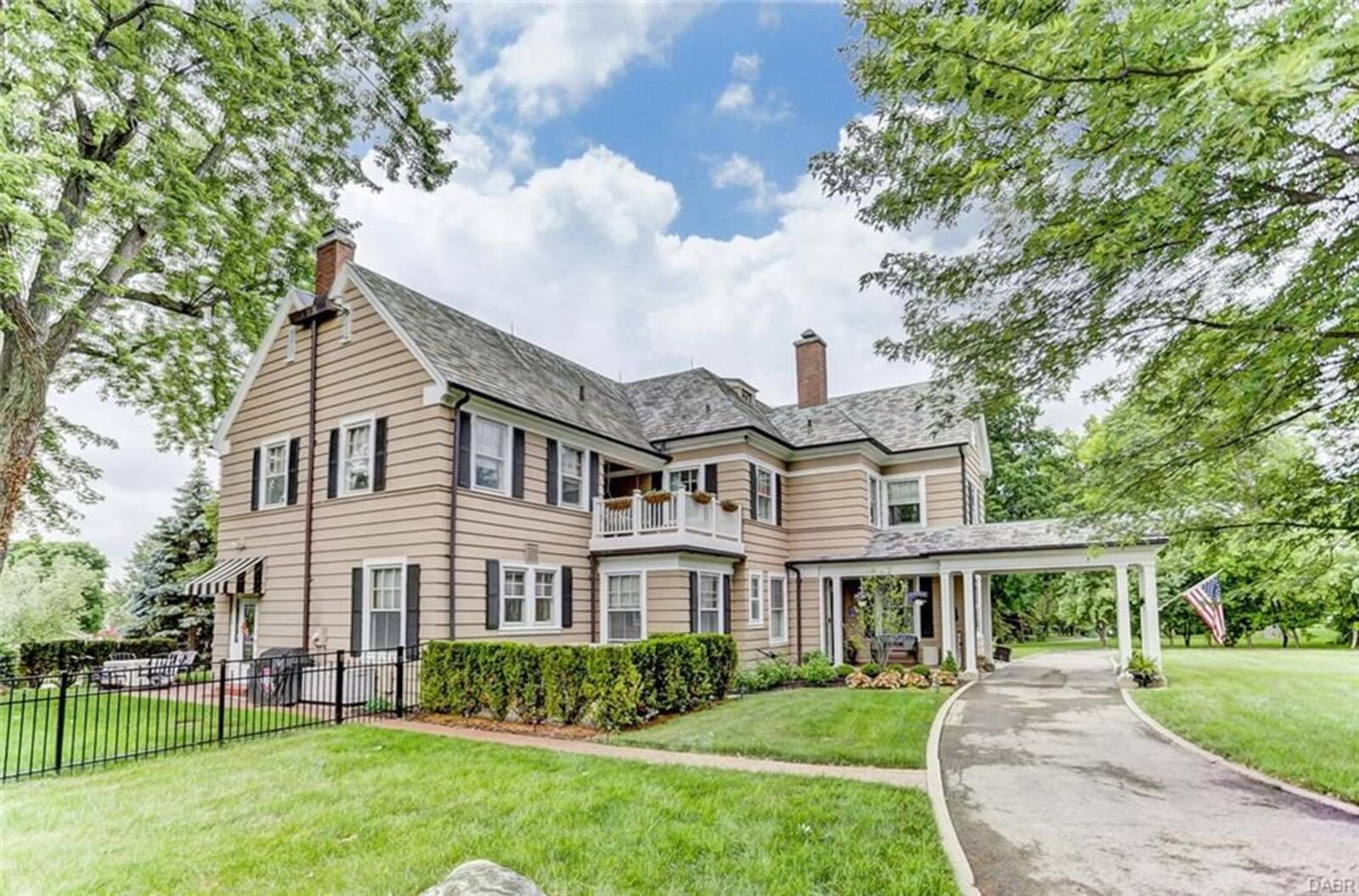 Encircled by tall pines and majestic shade trees, a 1.7-acre lot provides a peaceful setting for the 1928 historical home at 300 McCray Blvd. in Springboro. Offering about 6,260 square feet of living space, this home is listed for $650,000 by RE/MAX Victory . Photos provided by Dayton Realtors