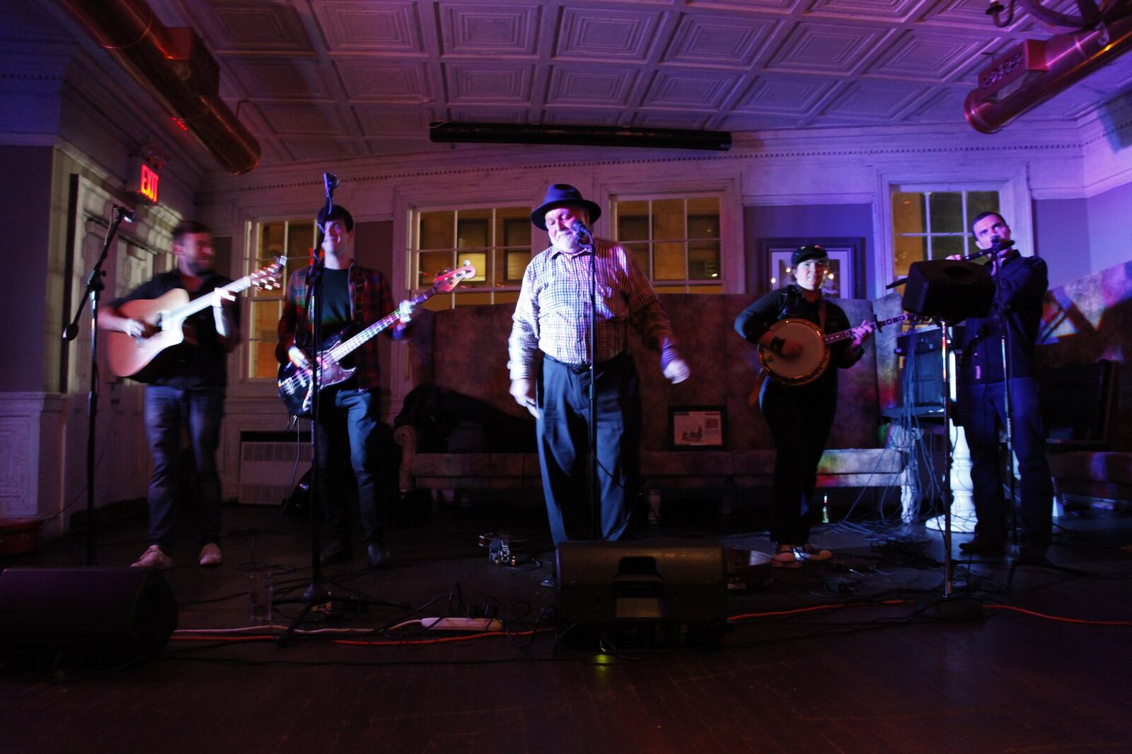 Derek Warfield (center), who has been singing Irish ballads and rebel songs for more than 50 years, brings his group the Young Wolfe Tones to the Dublin Pub in Dayton on Wednesday, Nov. 27. CONTRIBUTED