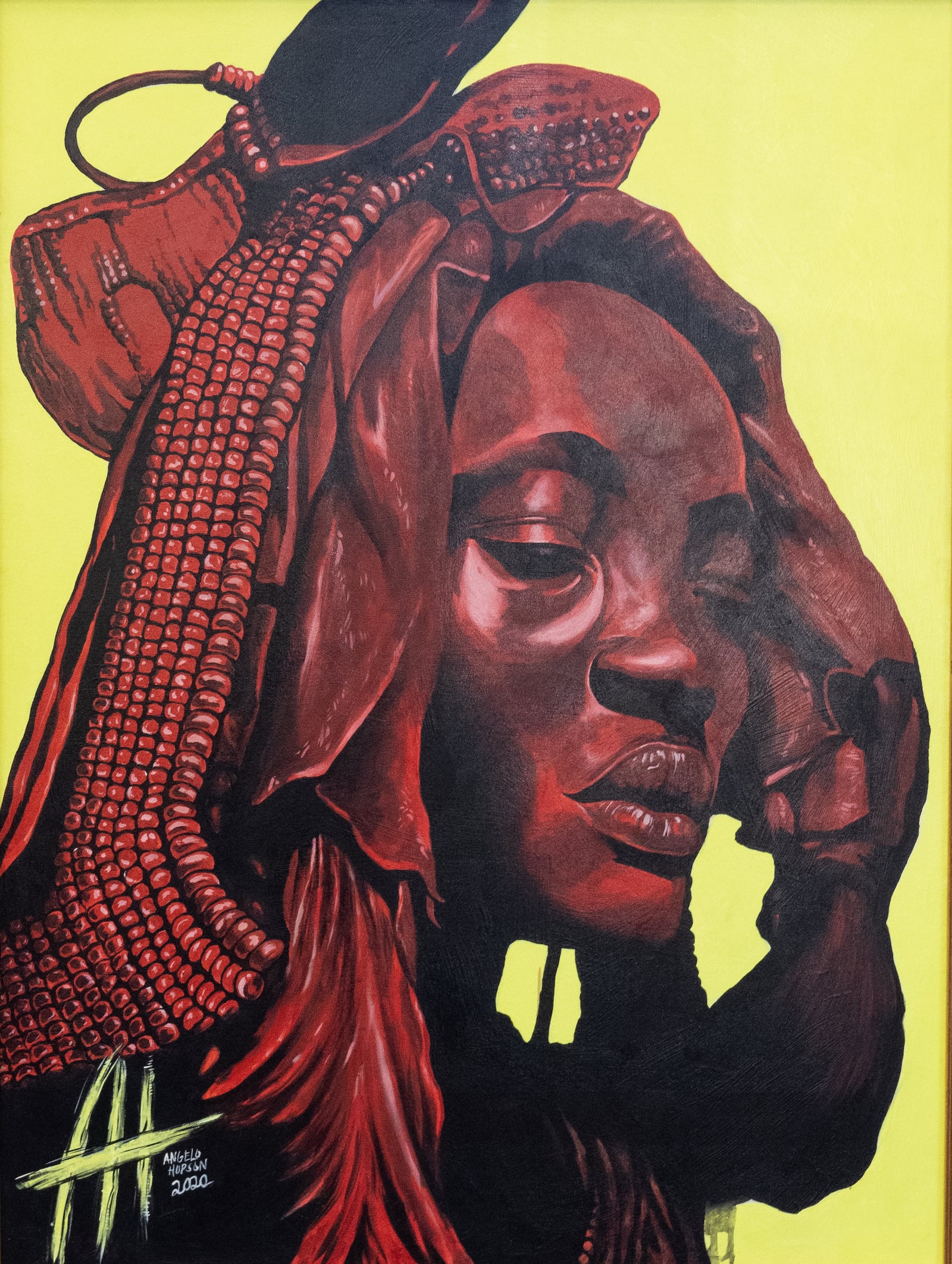 An acrylic painting by Dayton artist Angelo Hopson is featured in the 2022 Art of Soul! juried exhibit. CONTRIBUTED