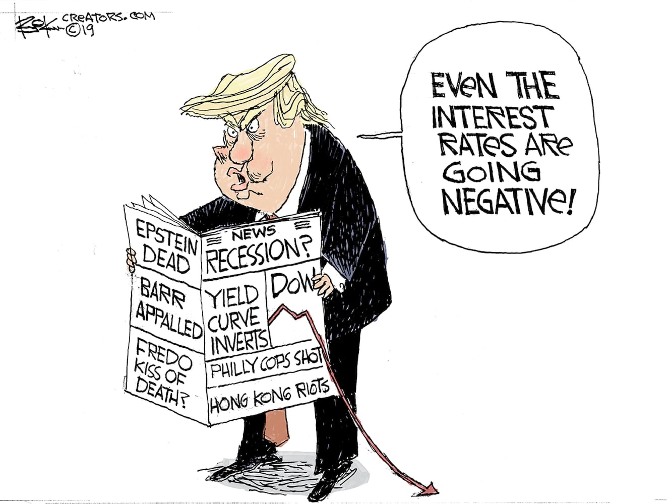 Week in cartoons: Jeffrey Epstein, the economy and more