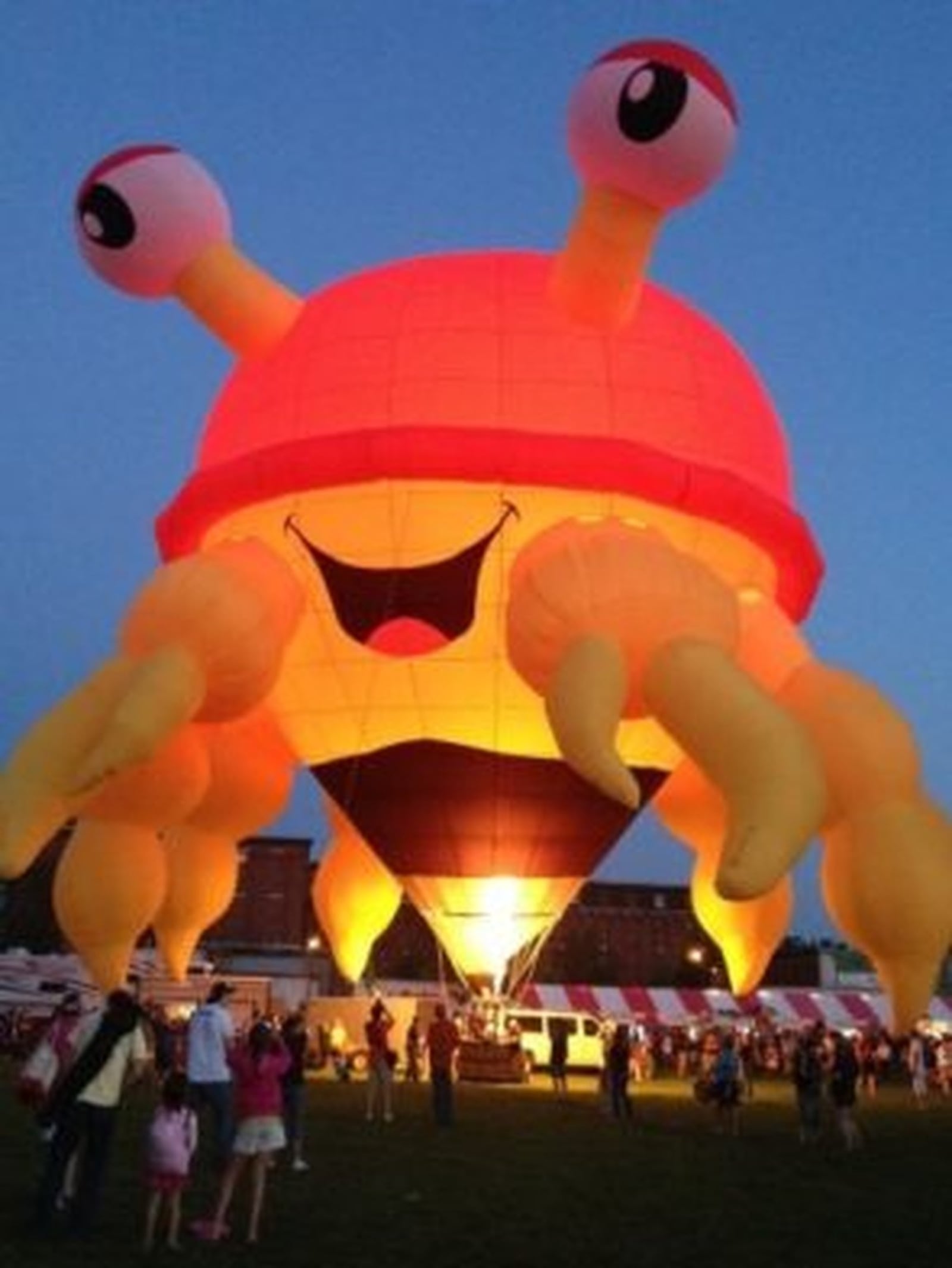 Claw D — The Crazy Crab piloted by Zach Burgess of Monroe will be one of the special balloons featured at this year’s Ohio Challenge. CONTRIBUTED