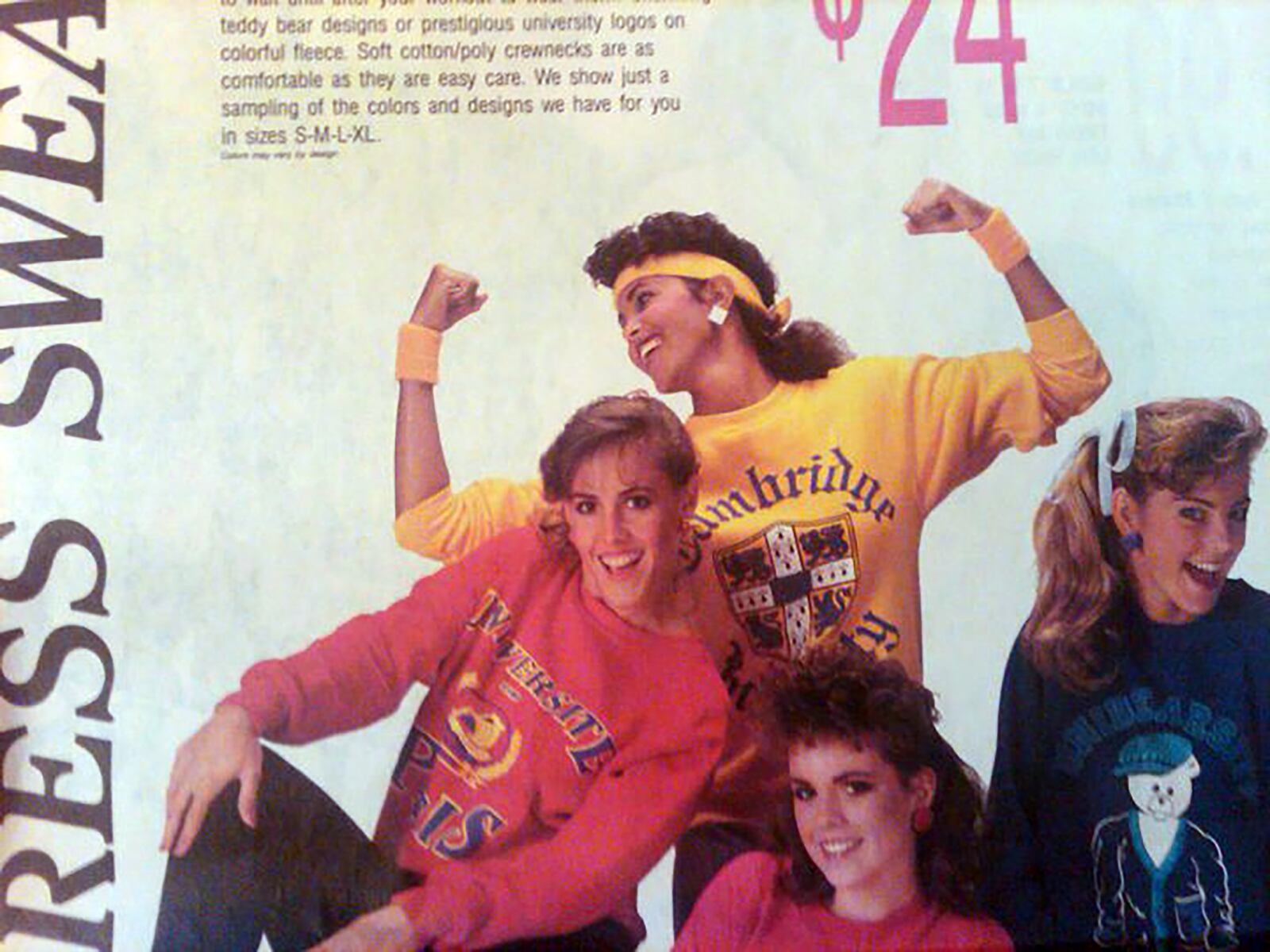 Cindy Gaboury did some local modeling for stores like Elder-Beerman as a teenager. She is shown in this print ad in 1987 for the store (front left in red). A proponent of networking, she shares her experience with small businesses. CONTRIBUTED