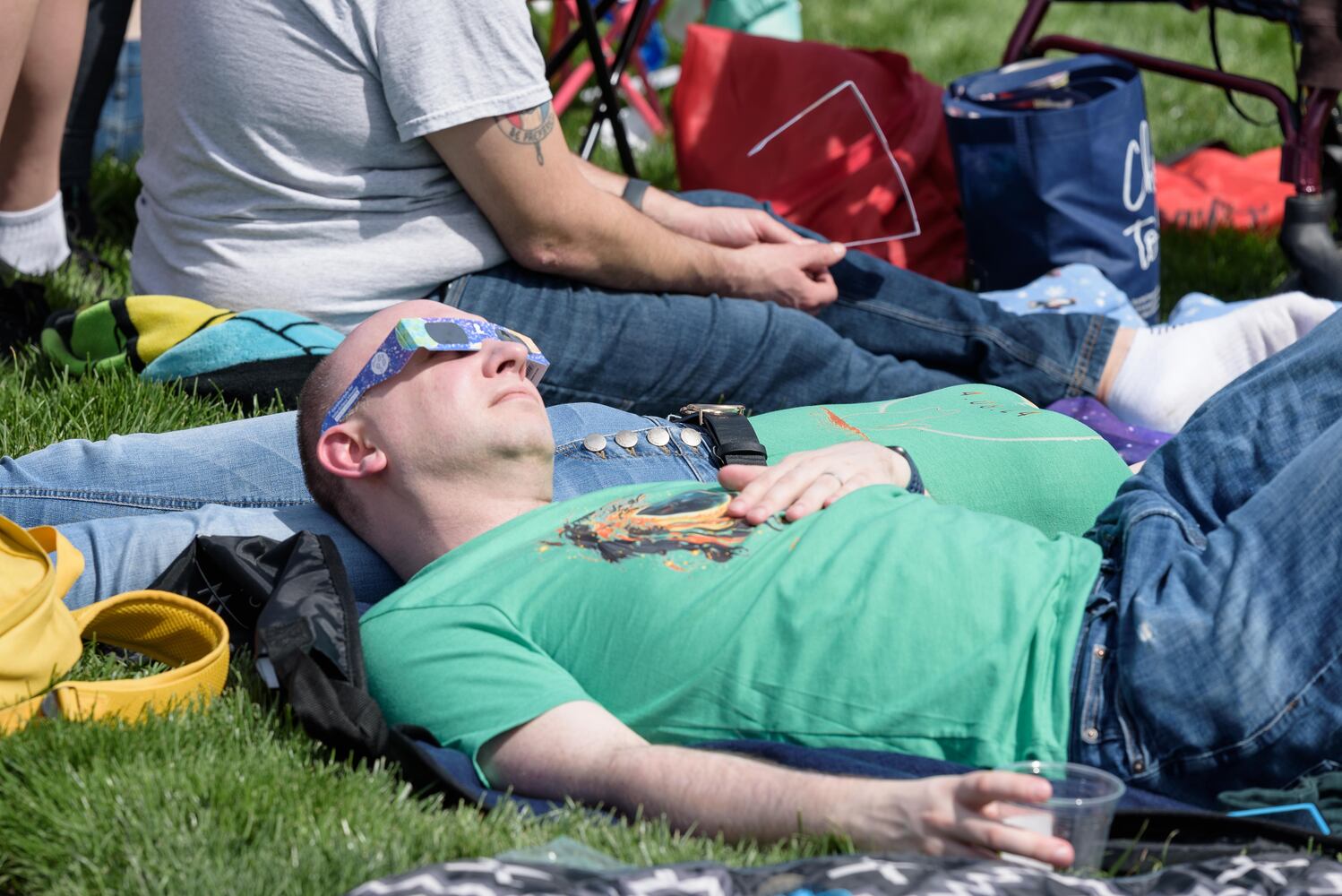 Eclipse on the Square total eclipse viewing party in Downtown Troy