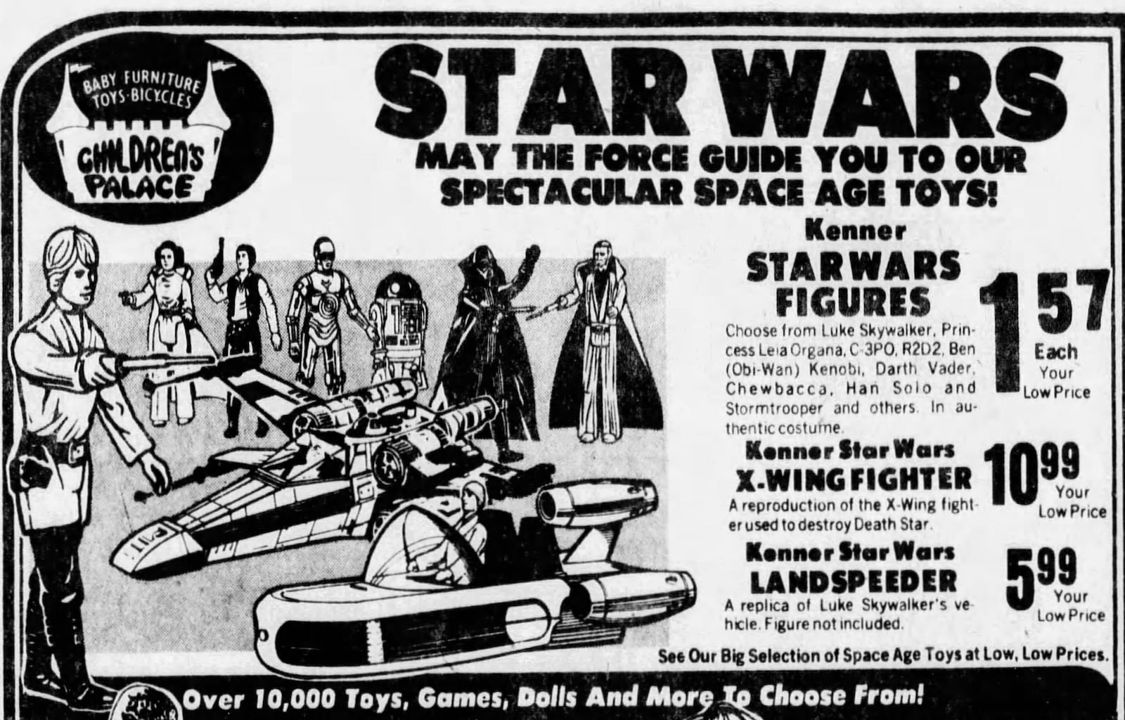 Star Wars toy ad from the 1970s. DAYTON DAILY NEWS ARCHIVES