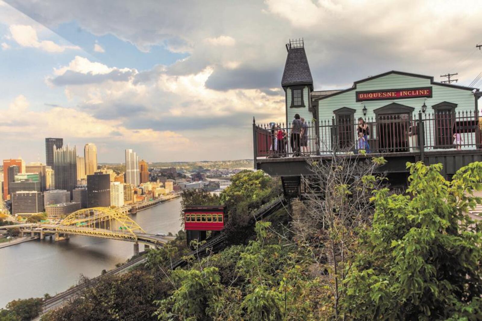 The Duquesne Incline gives people an especially scenic view of the city. PITTSBURGH CONVENTION & VISITORS BUREAU