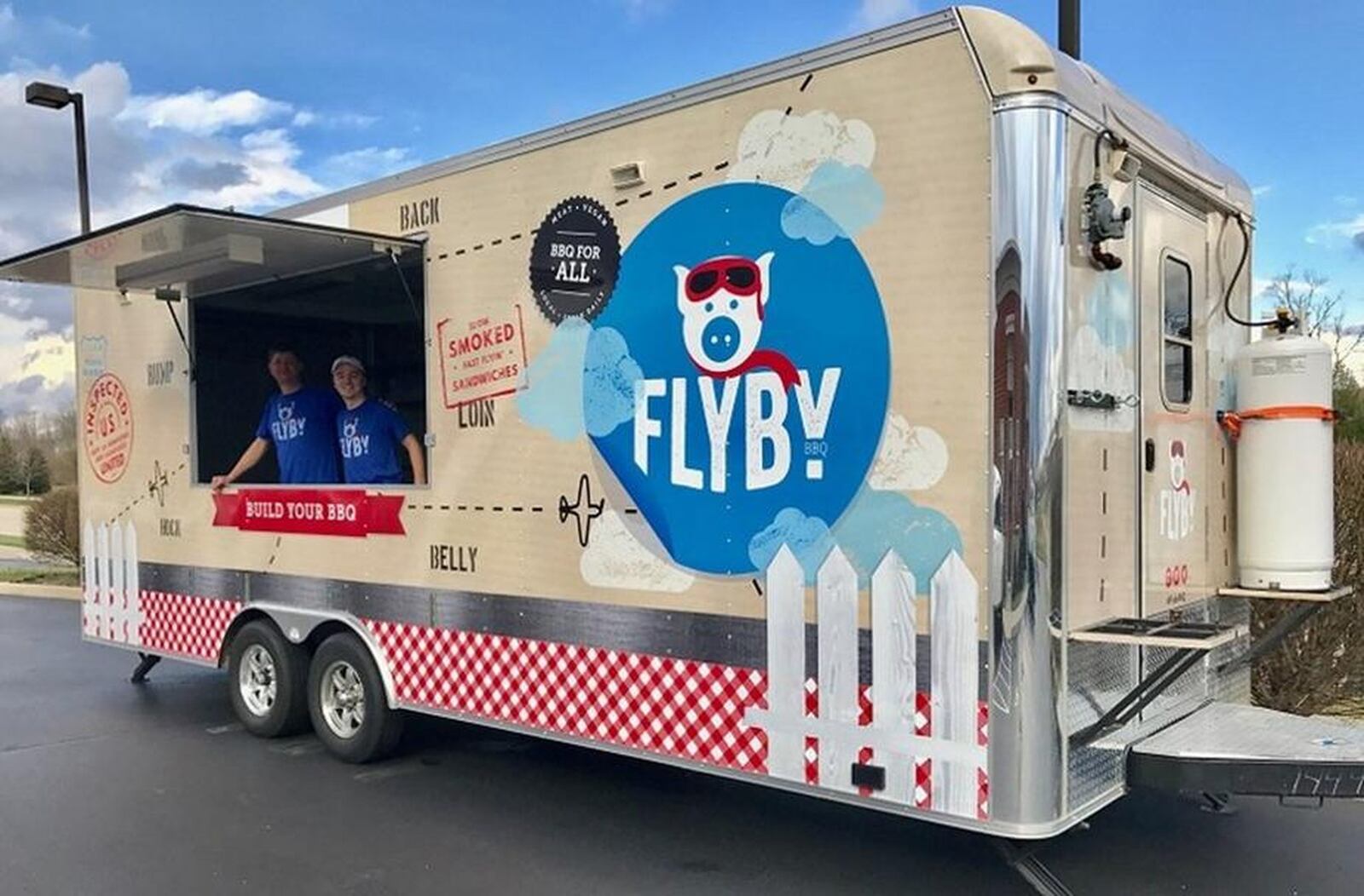  The Flyby BBQ food truck,. CONTRIBUTED