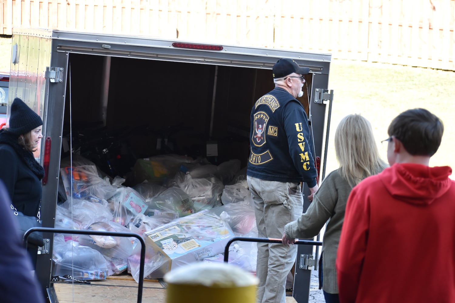 Bikers deliver more than $10K in presents to Montgomery County foster kids Dec. 1 2024