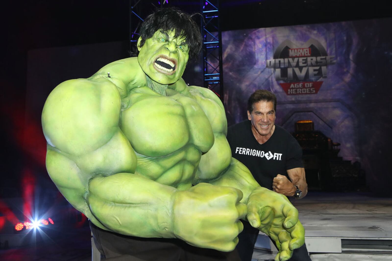 Actor Lou Ferrigno played The Incredible Hulk on television from 1978 to 1982.