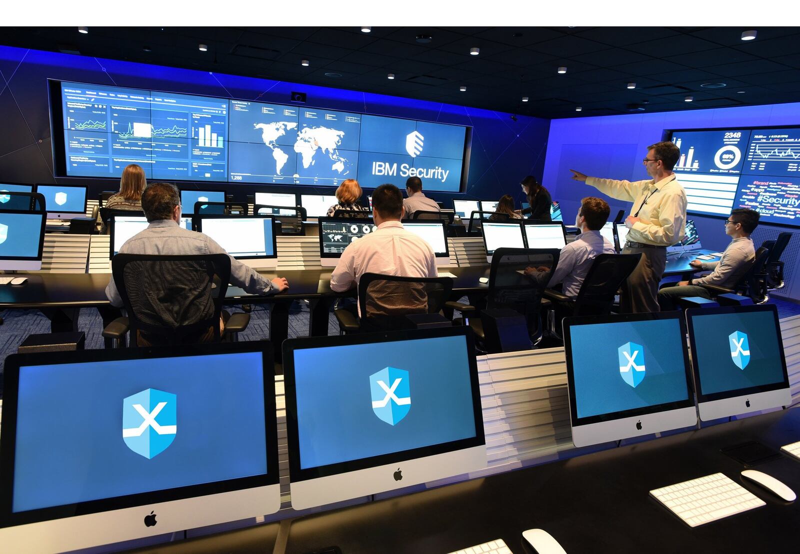 More than 600 Visitors Across a Dozen Industries Have Trained for Cyber Attacks at IBM Security&apos;s X-Force Command Cyber Range (John Mottern/Feature Photo Service for IBM) (PRNewsFoto/IBM)