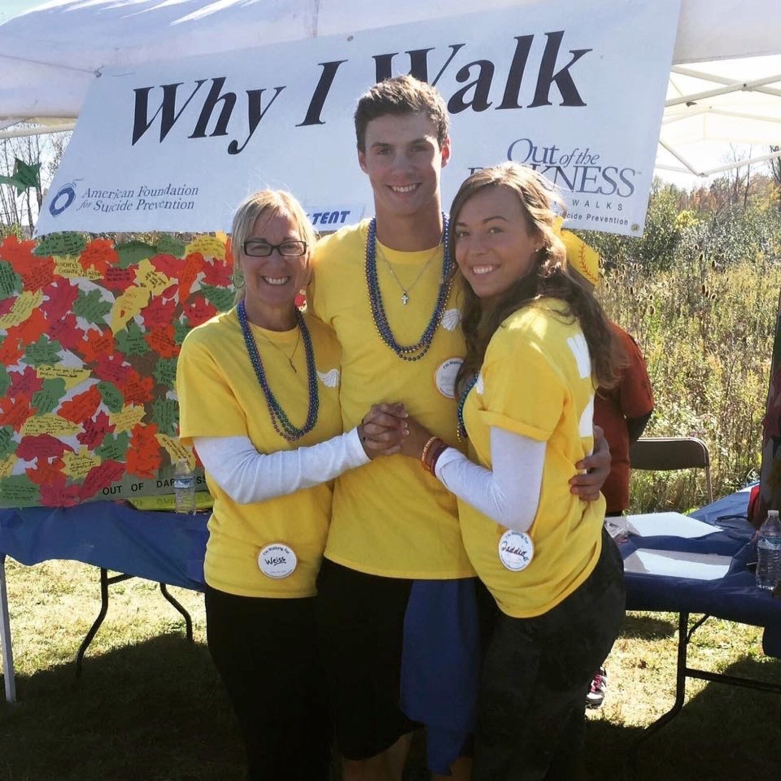 From left, Barbara, Ryan and Rachel Weiss. CONTRIBUTED