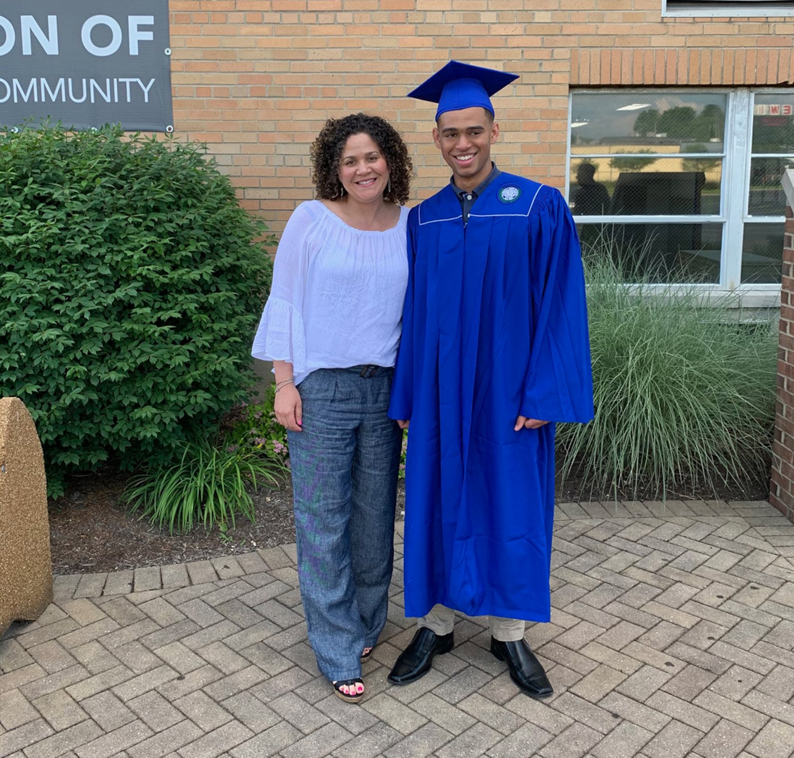 Franklin ‘Miles’ Smith-Custer has been named the 2020 Ohio Military Youth of the Year by the Boys and Girls Clubs of America’s Youth of the Year Program. He stands with his mother, Sara Smith-Custer, a contracting officer in the Contract Execution Directorate, Air Force Life Cycle Management Center, Wright-Patterson Air Force Base. CONTRIBUTED PHOTO