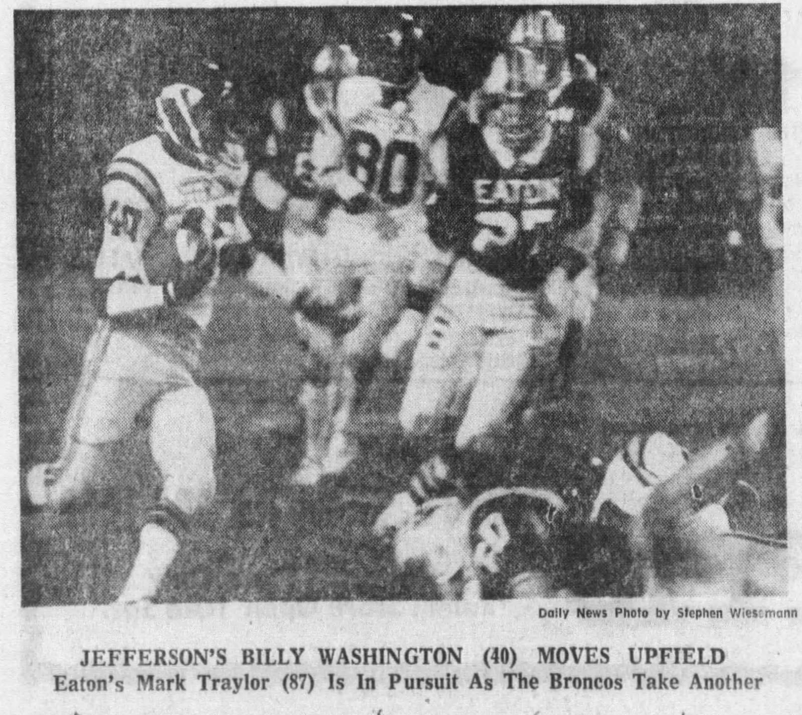 From 1970 to 1974, the Jefferson High School football team put on a run of 49 straight victories. At the time, it was an Ohio high school record. DAYTON DAILY NEWS ARCHIVES