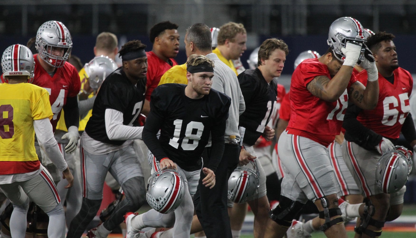 Photos: Ohio State practices at AT&T Stadium