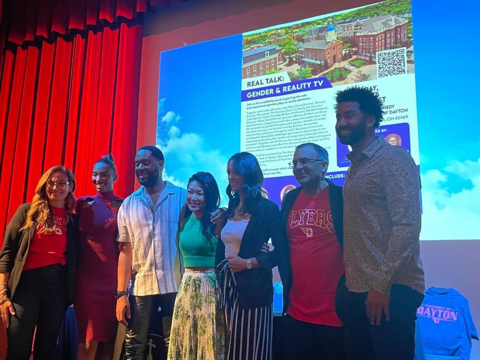 Left to right: Erin O’Mara Kunz, Taylor Hale, Brice Izyah, Becky Lee, Eliza Orlins, Murtz Jaffer and Wendell Holland. PHOTO BY RUSSELL FLORENCE JR