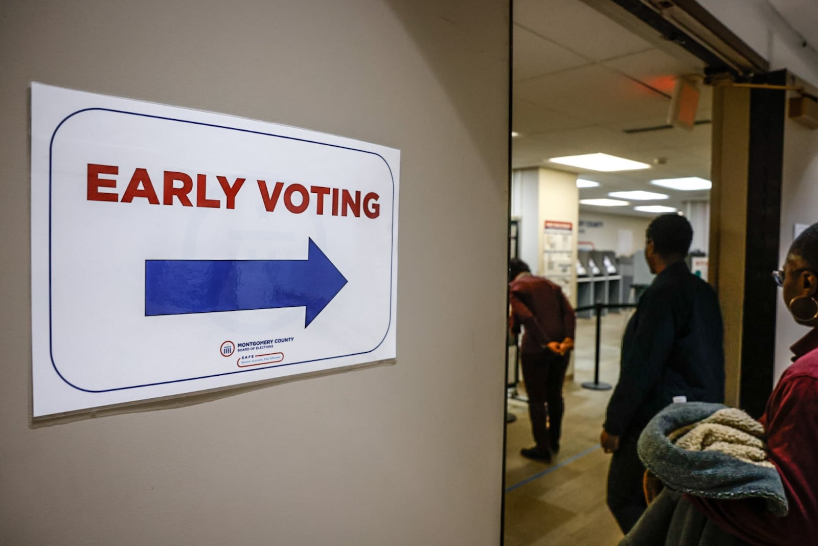 Early voting started Wednesday February 21, 2024 at the Montgomery County Board of Elections. Election day is on March 19. JIM NOELKER/STAFF