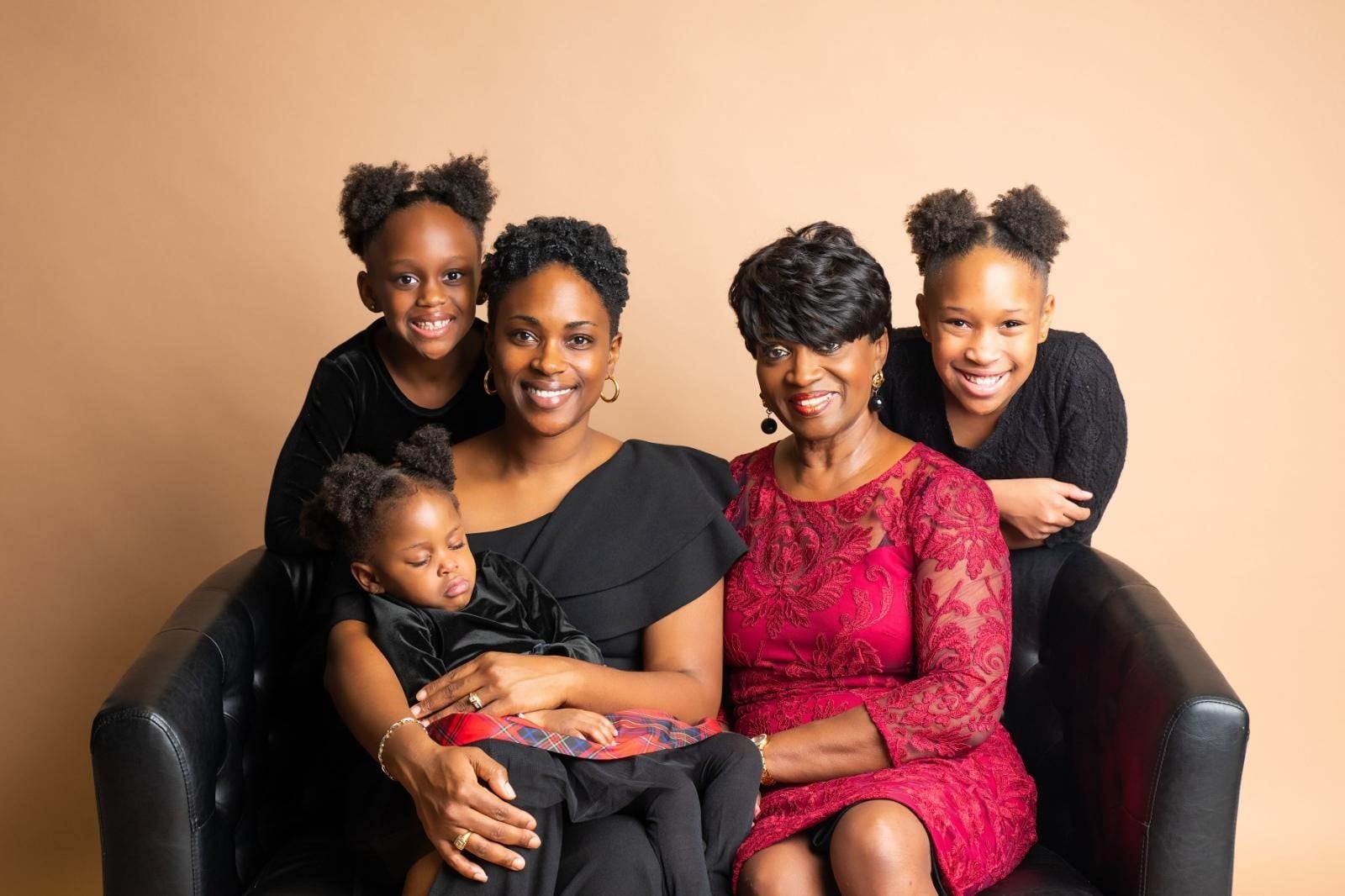 Trotwood Mayor Mary McDonald (right) with her daughter Kate Rivers (left) and young daughters.