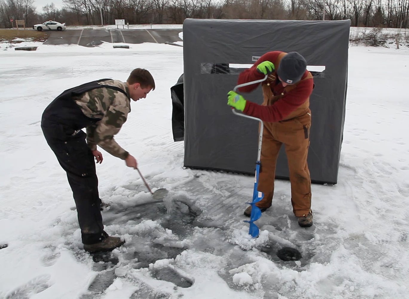 Ice Fishing in the Miami Valley