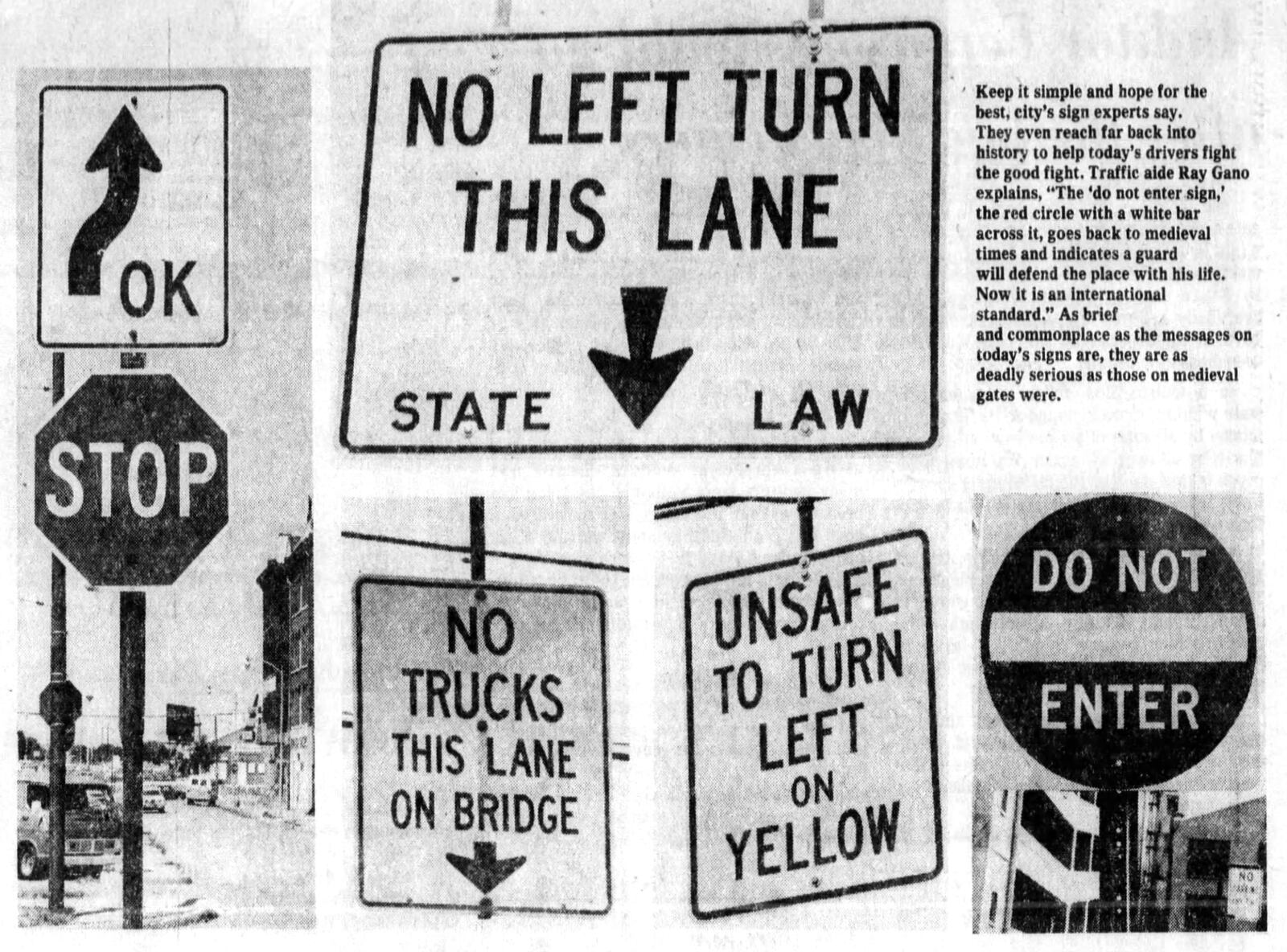 Aug. 22, 1976: Dayton needs 60,000 signs to keep chaos off city streets. DAYTON DAILY NEWS ARCHIVES