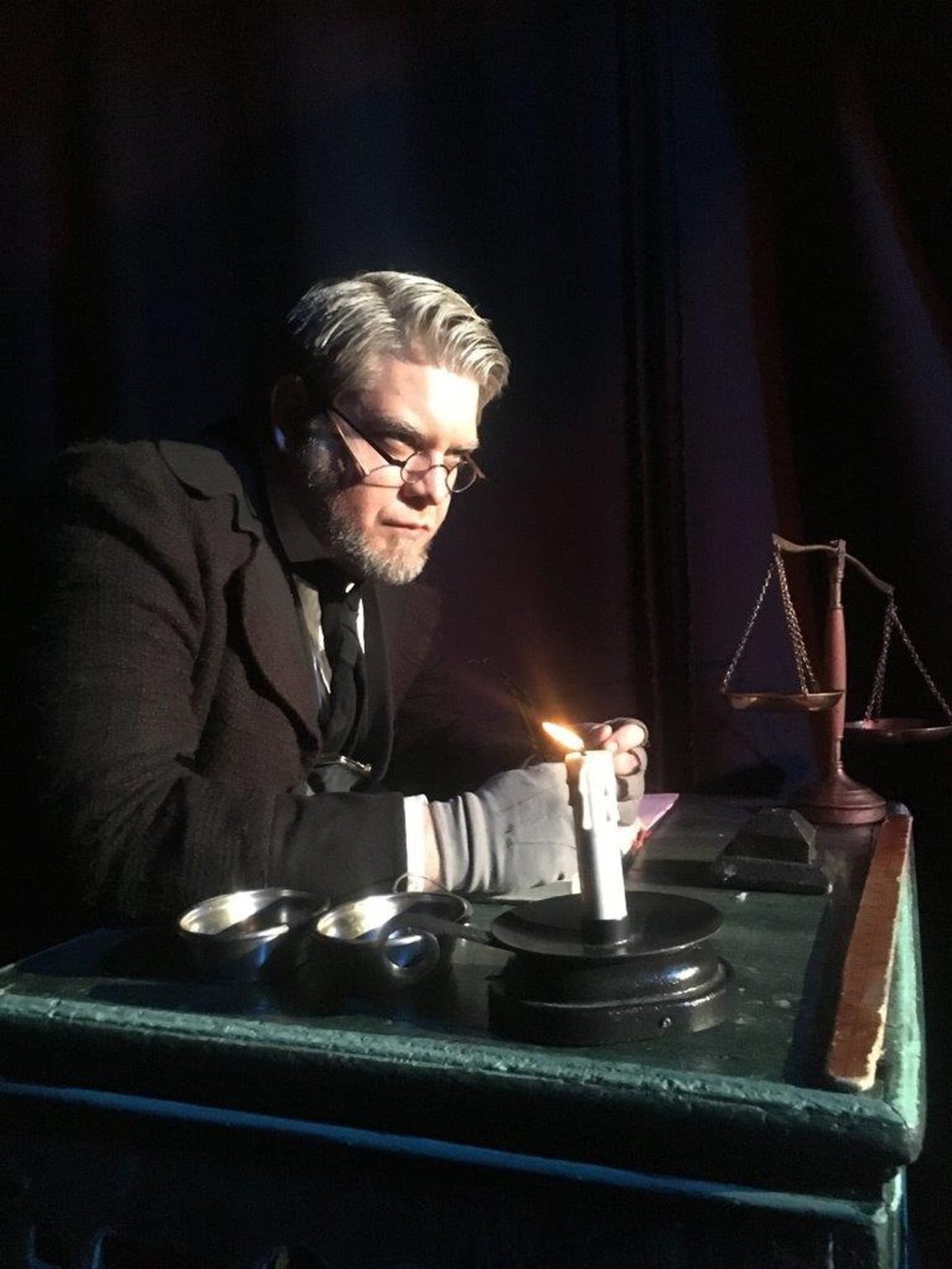 Atlanta-based actor Andy Harvey will play Scrooge in “A Christmas Carol” at the Victoria Theatre. SUBMITTED PHOTO